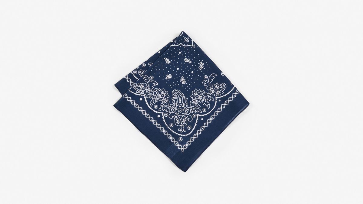 Paisley Bandana — Navy Blue