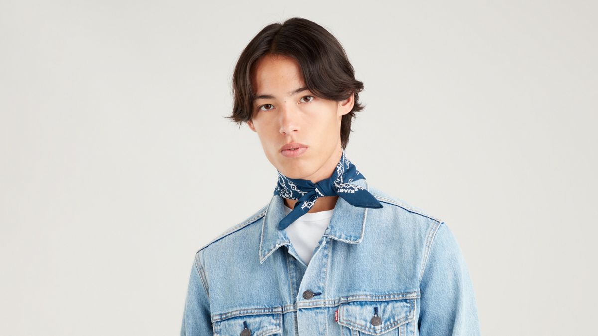 Paisley Bandana — Navy Blue