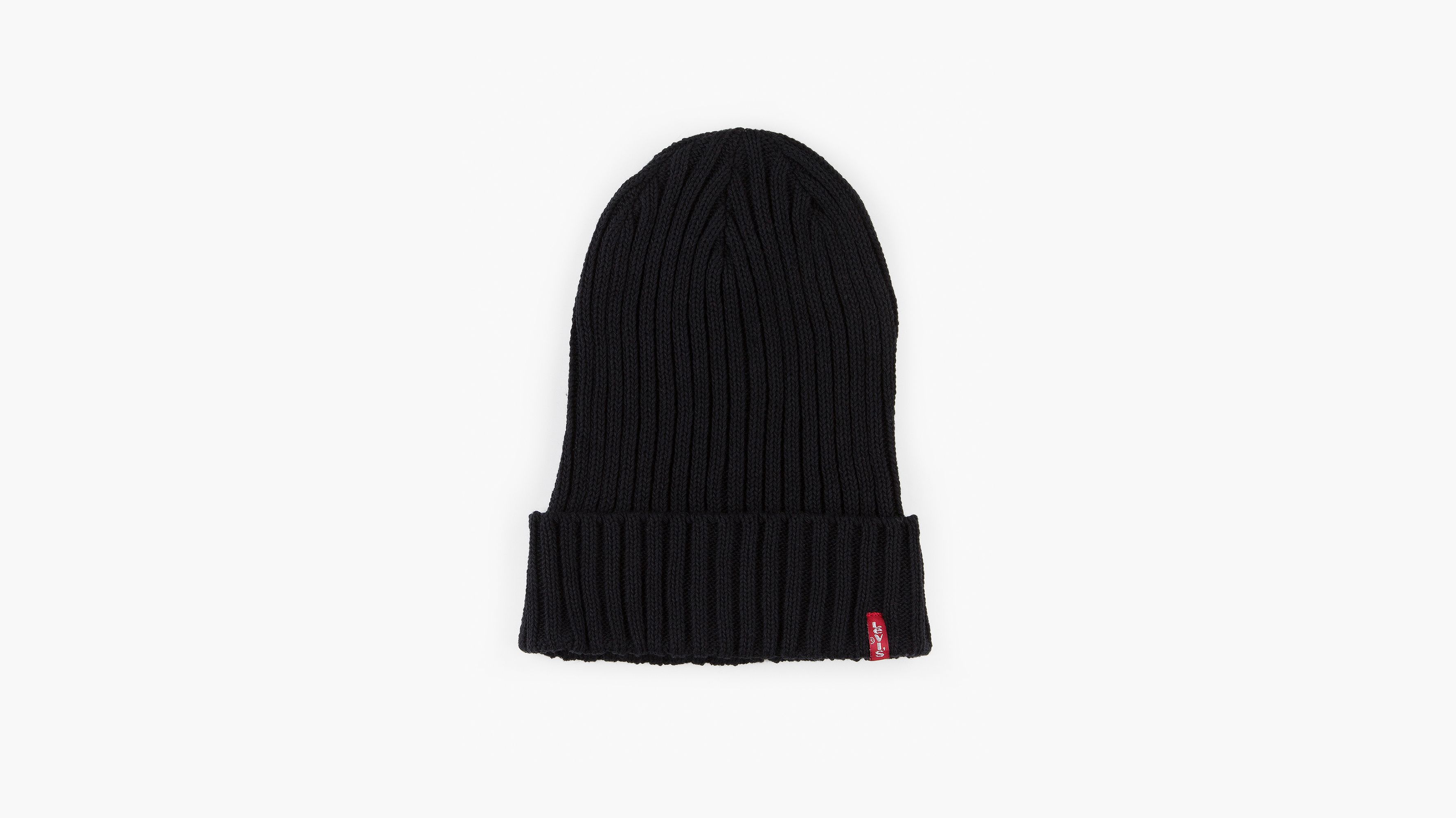 Levi's ribbed cheap beanie black