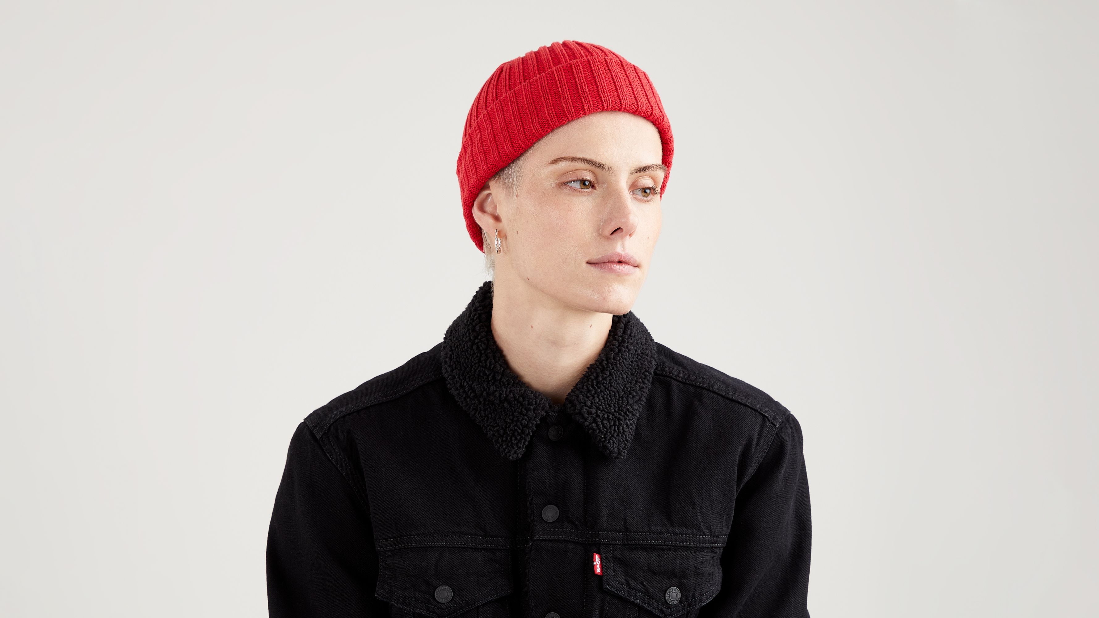 Ribbed Beanie Red Levi's® RO