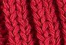 Rot - Rot - Beanie mit Rippenmuster