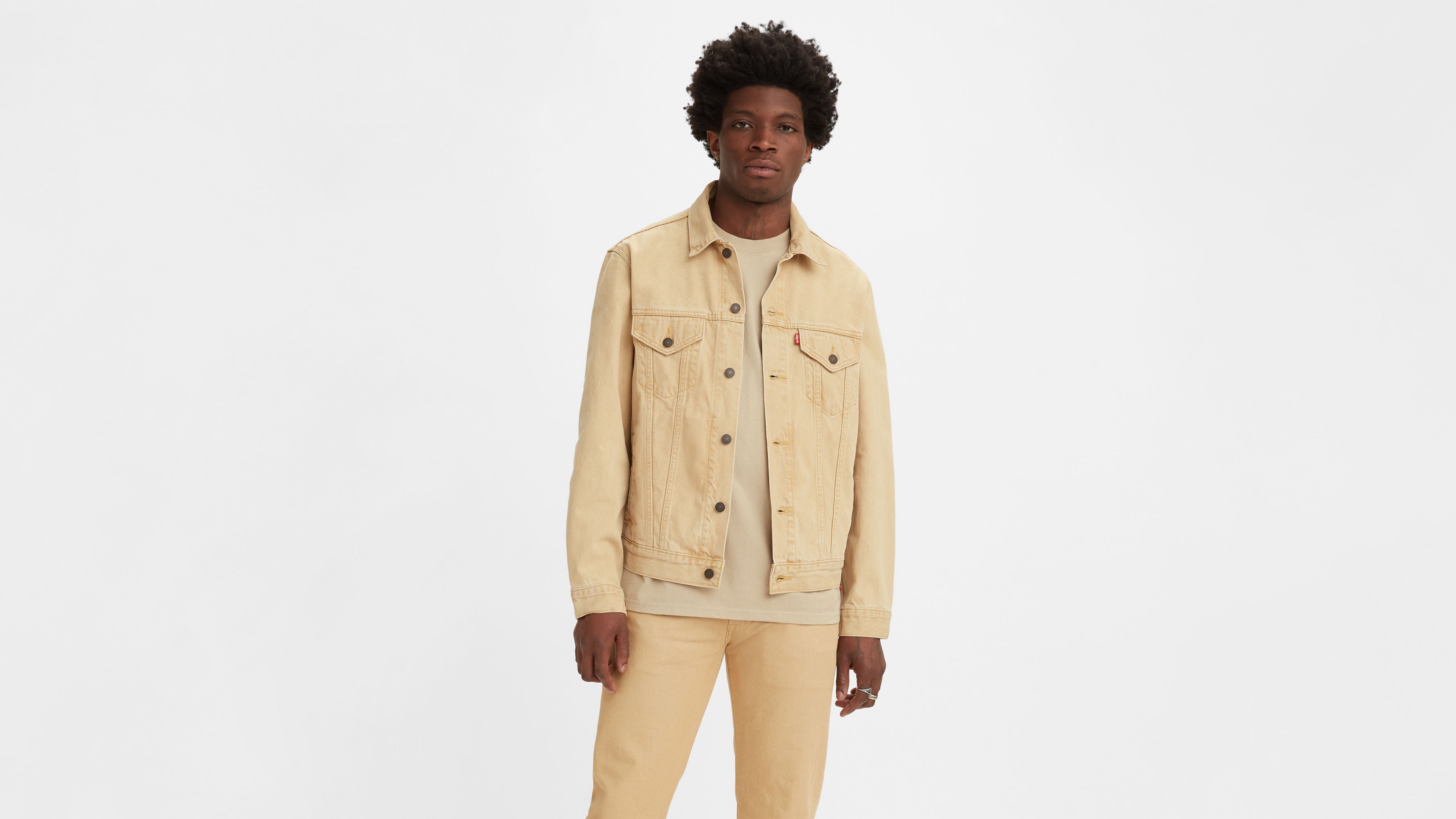 Levis mens khaki on sale jacket