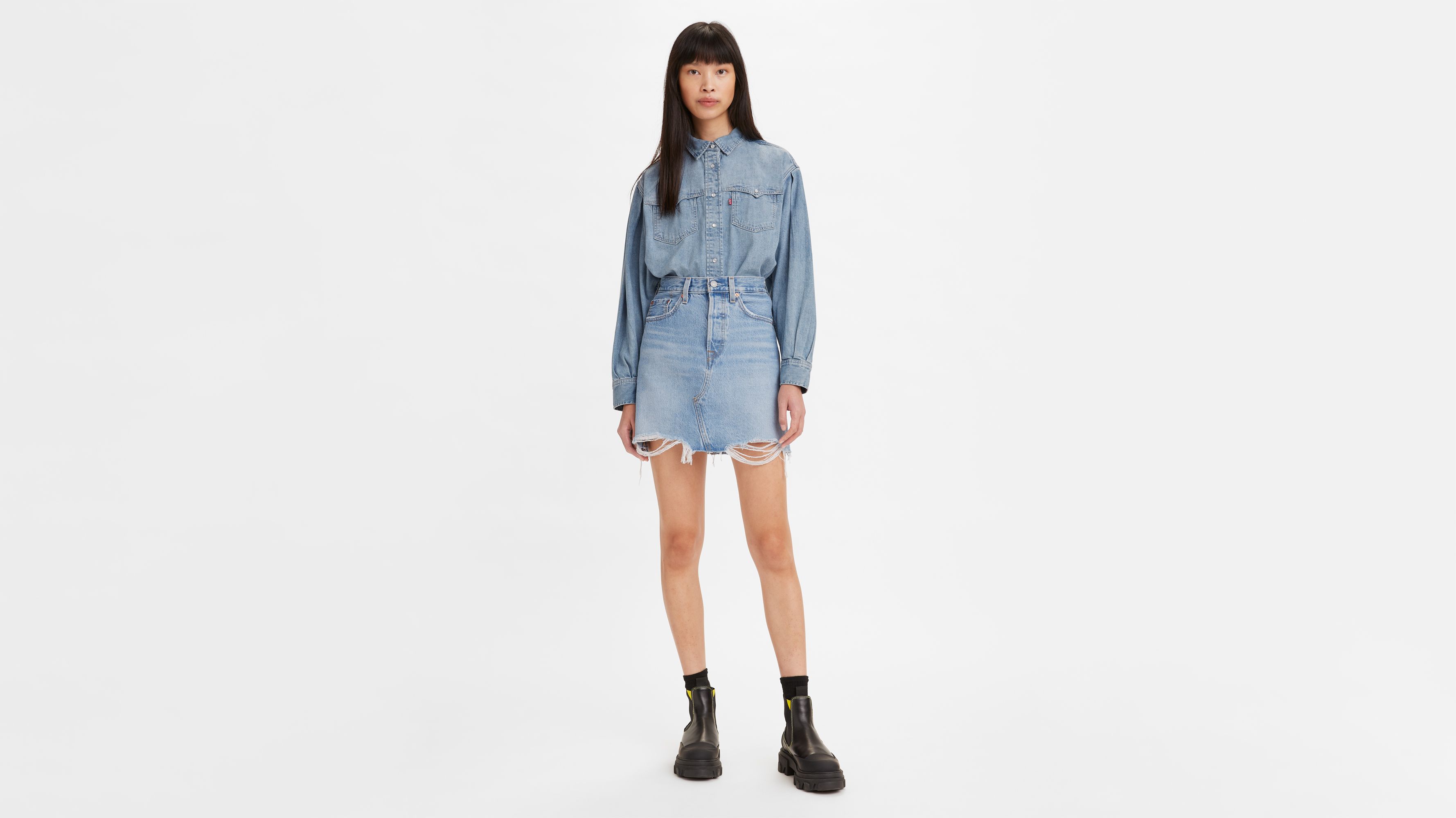 Levis discount deconstructed skirt