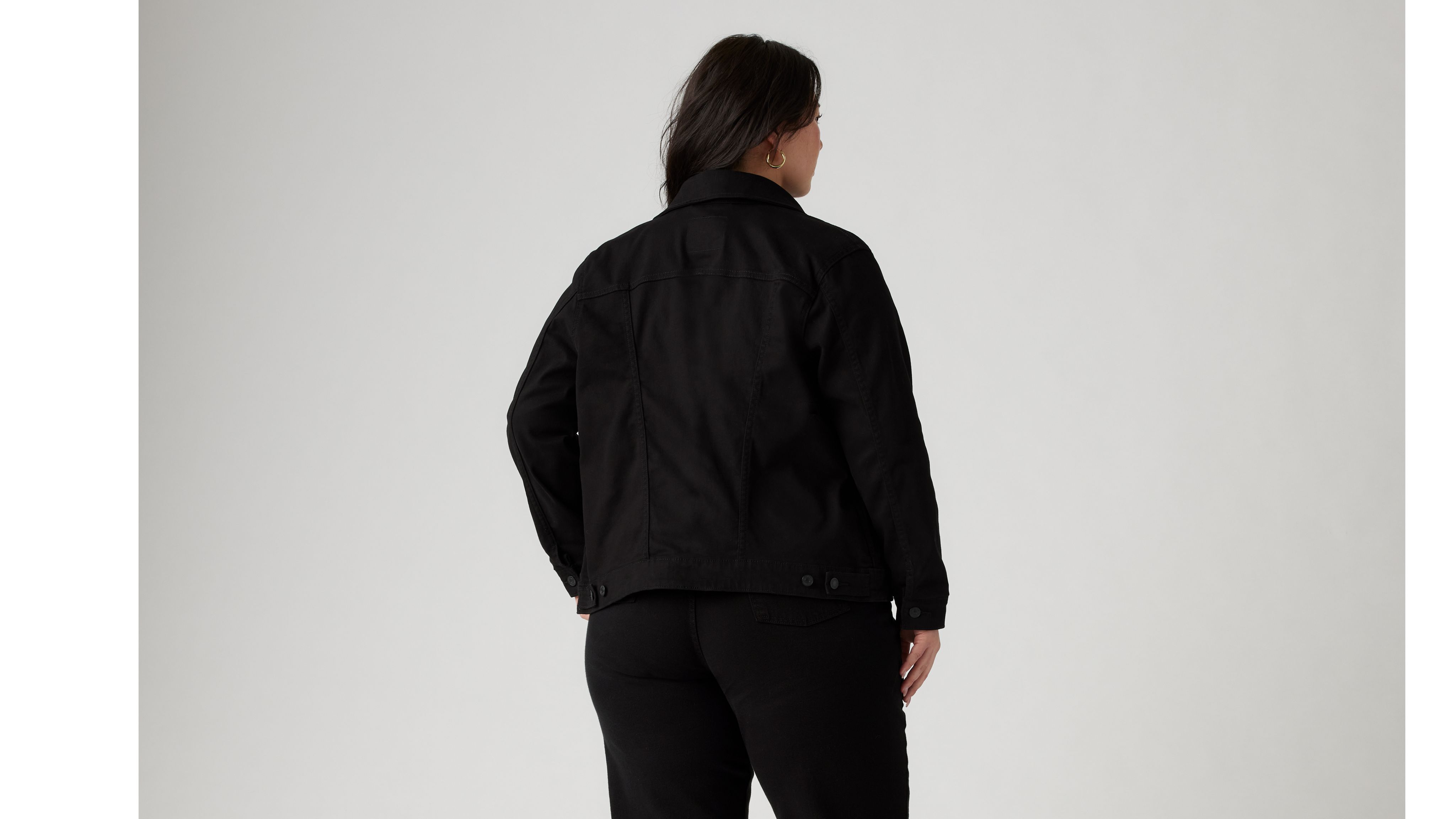 Plus size outlet womens black jacket