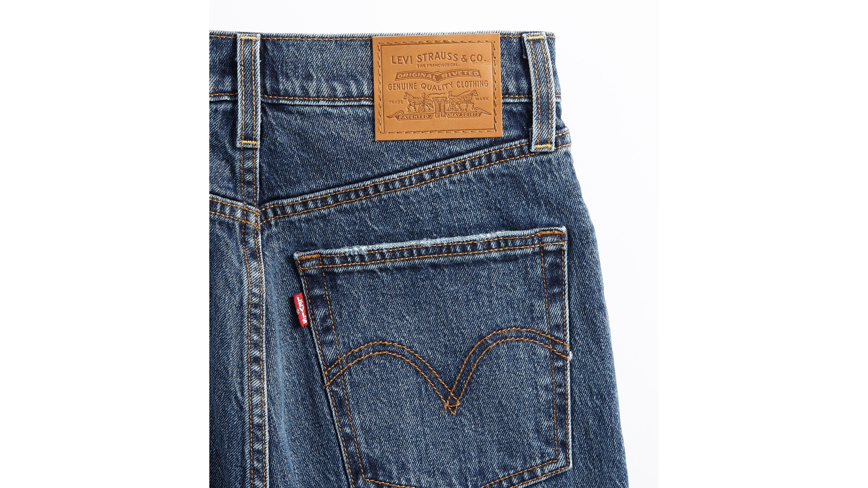 Ribcage Full Length Jeans - Blue