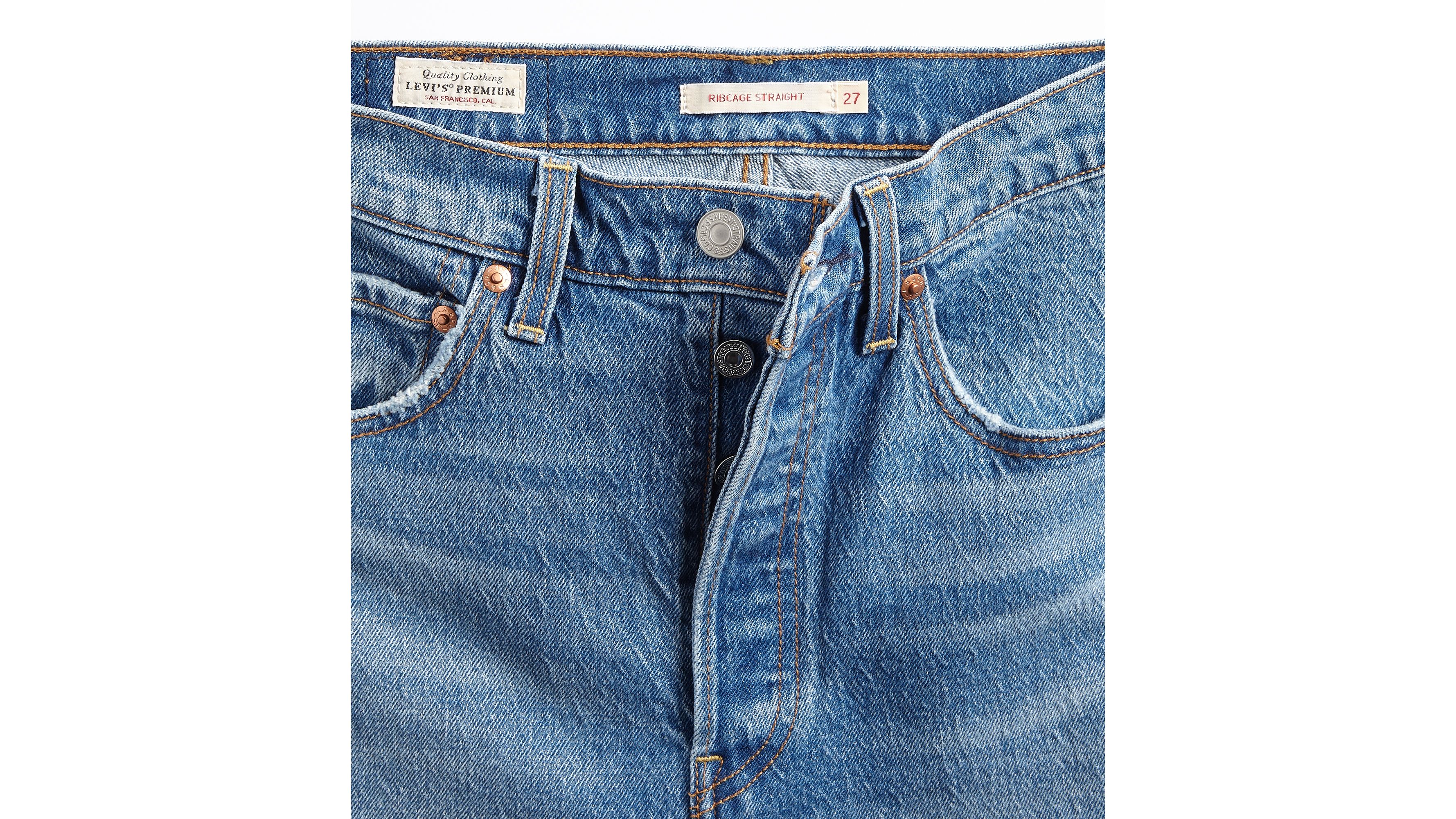 Durchgehende Ribcage Jeans - Blau | Levi