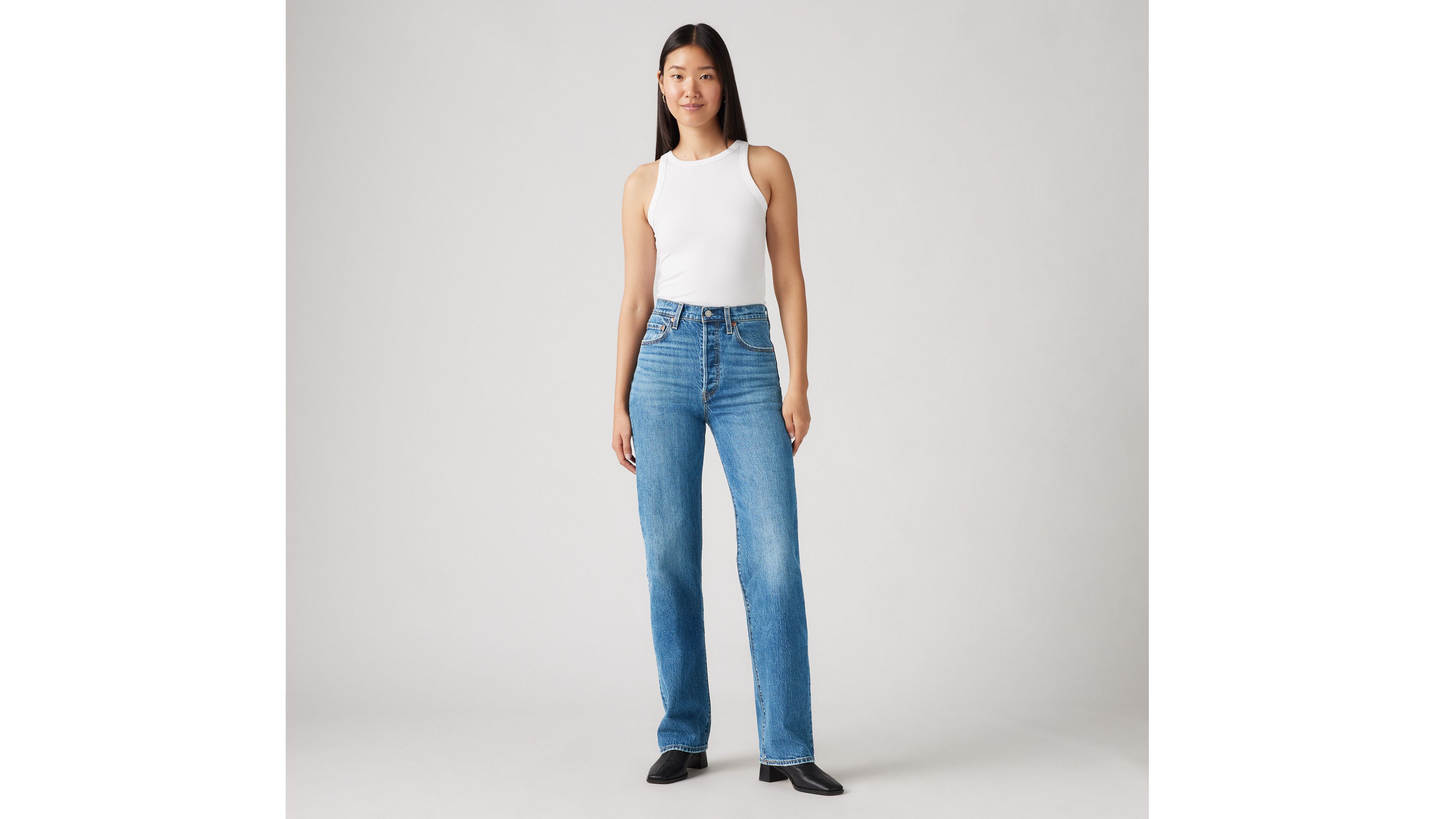 Women's Levi's Ribcage Full Length in Dance Around — Philistine