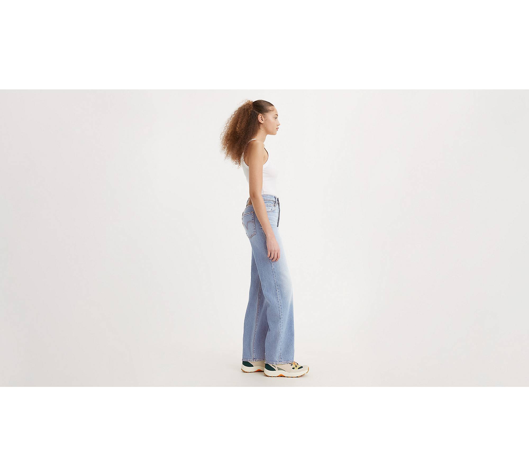 Women's Elle Slim Ankle Comfort Stretch Pants in Light Blue size