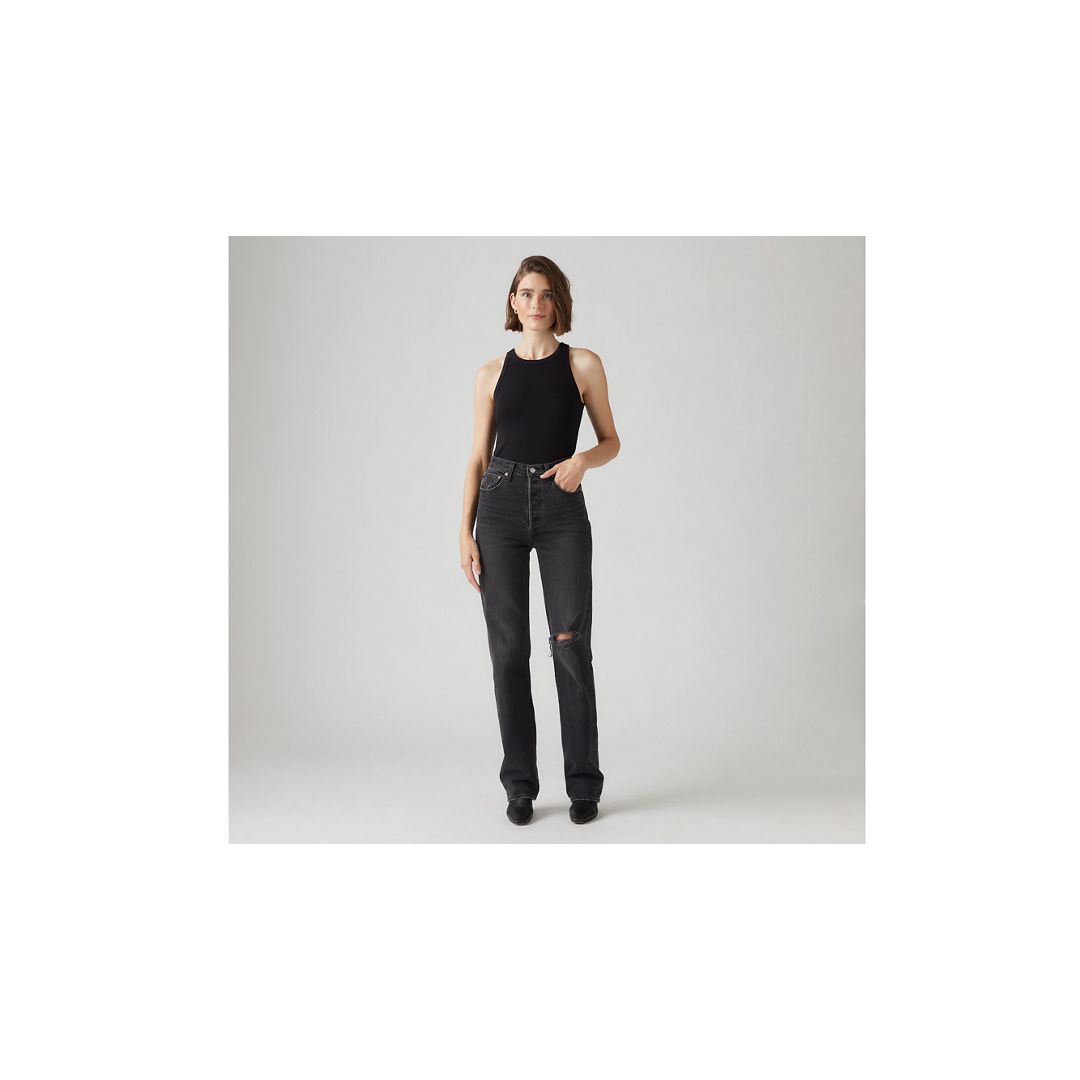 Levi's Ribcage Full-length Women's Jeans 31x34 In Black