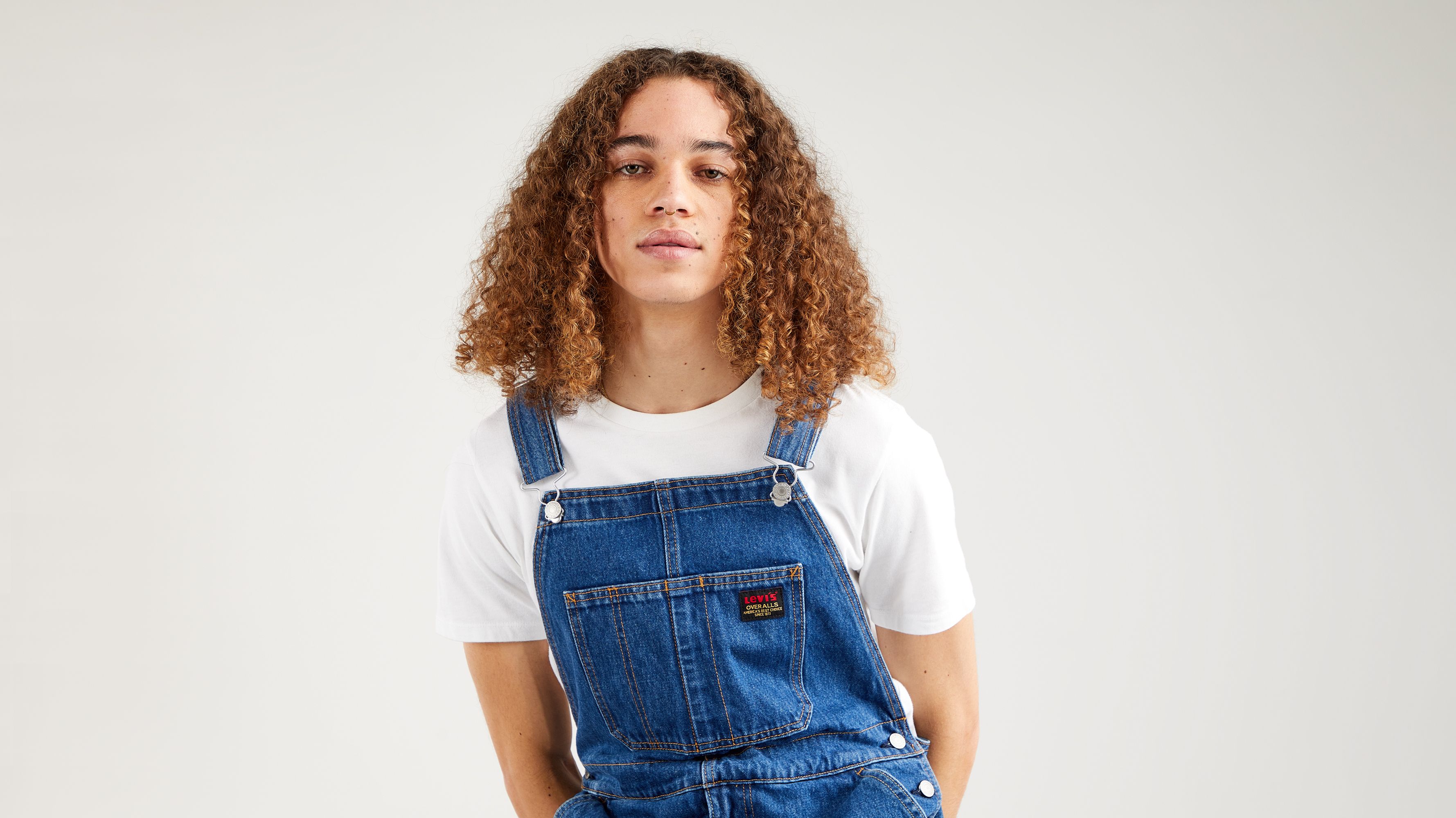 Red Tab™ Men's Overalls - Medium Wash