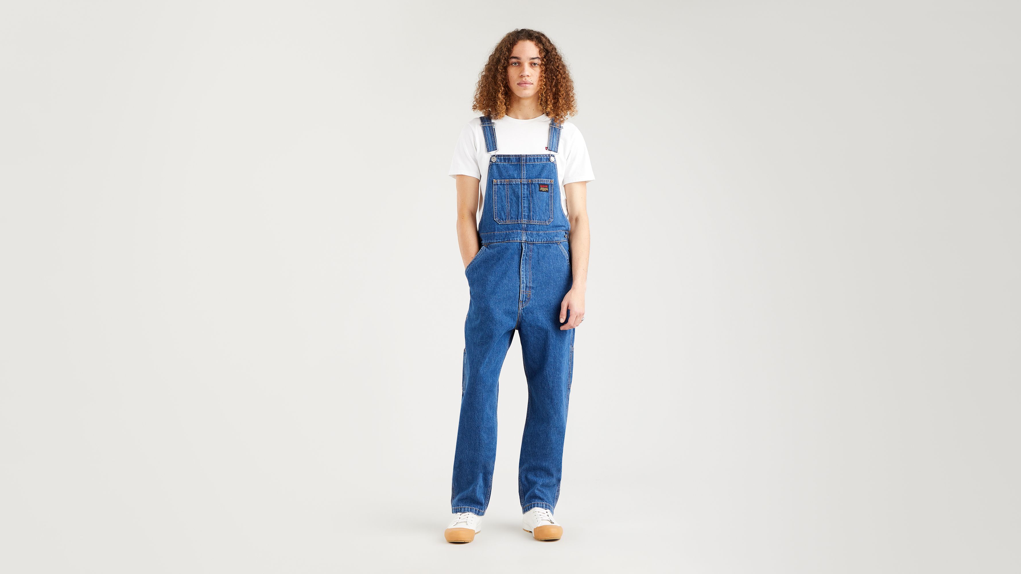 Mens blue jean store overalls