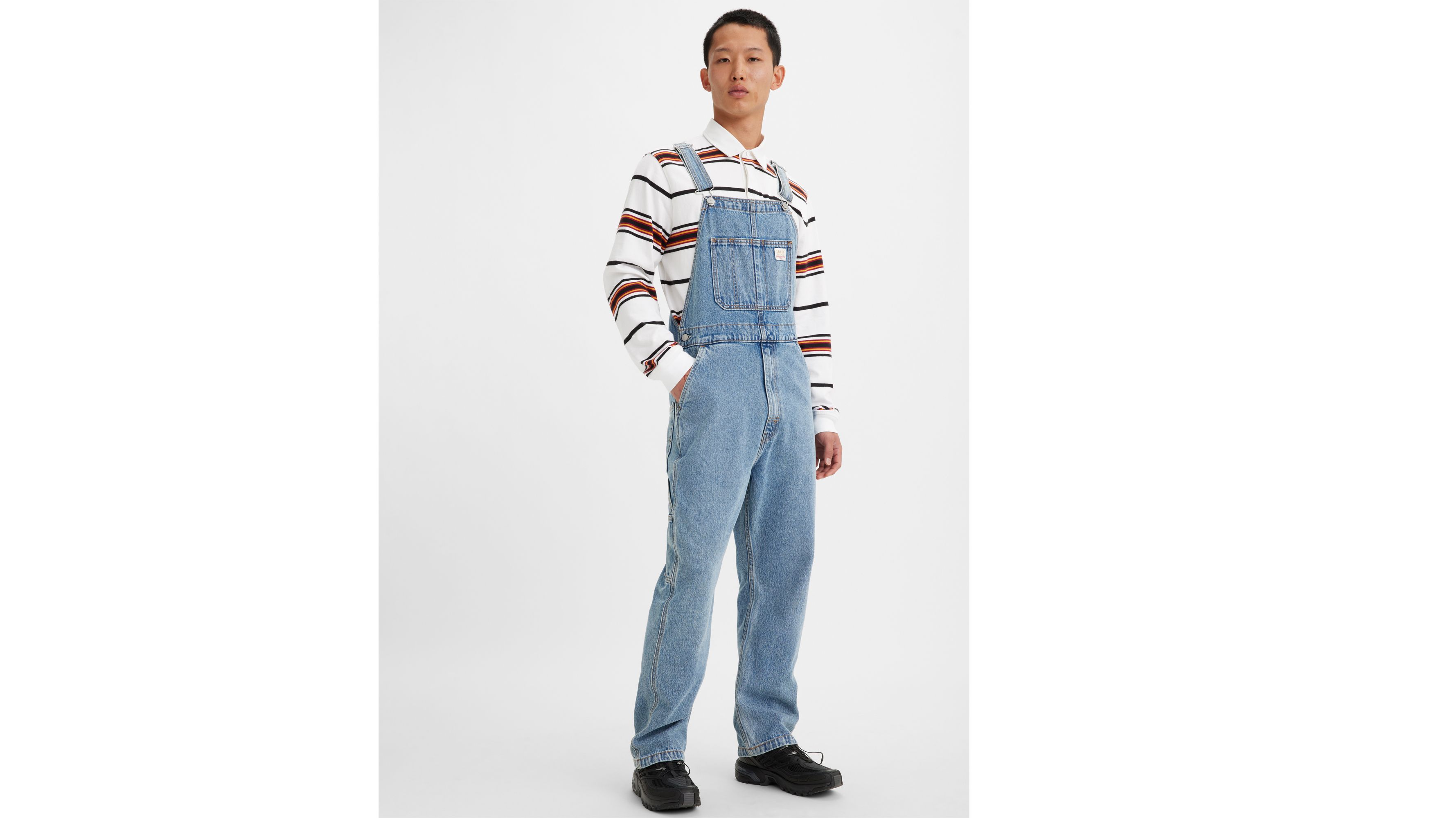 Overall jeans hot sale levis