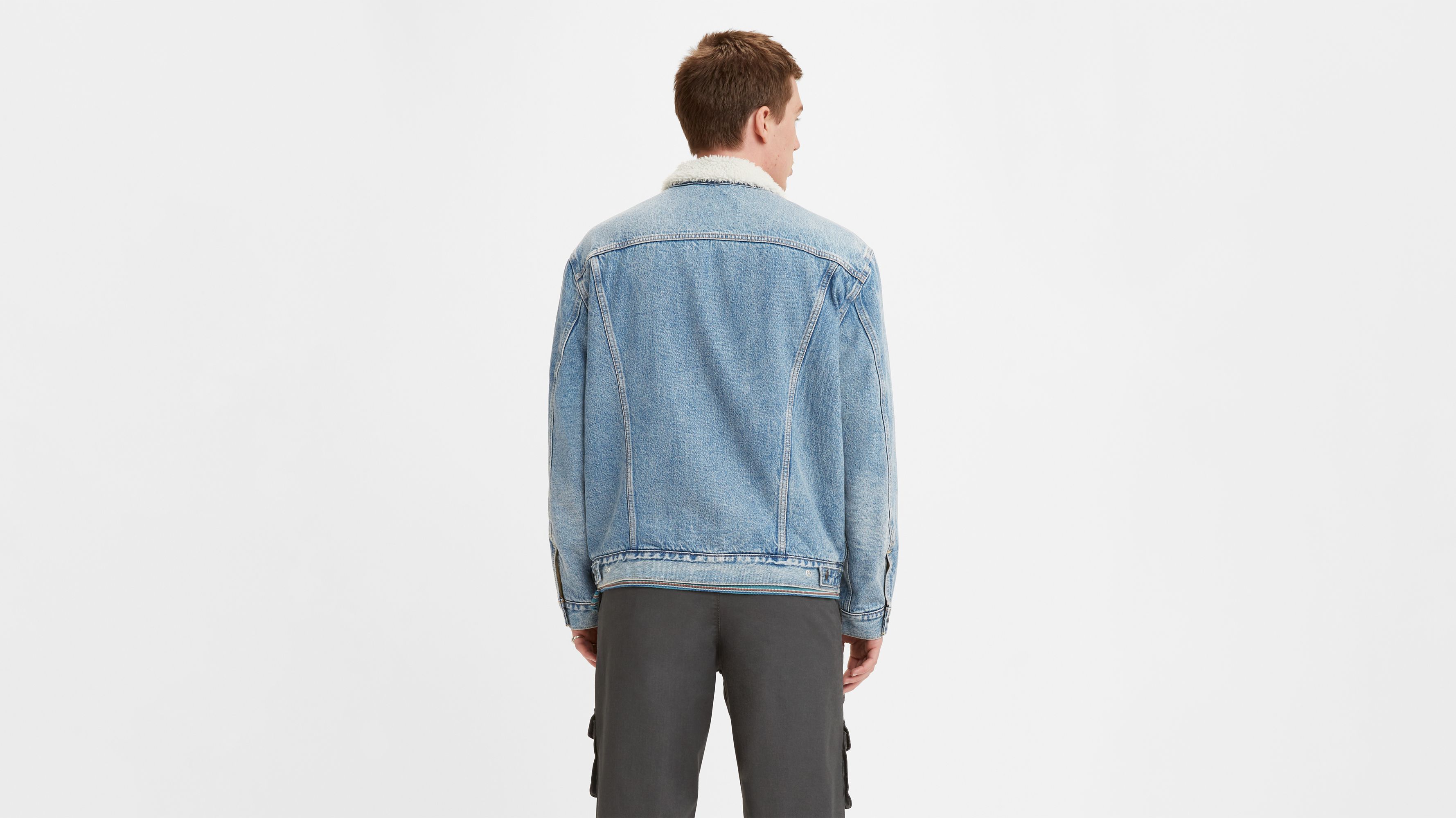 Vintage Relaxed Fit Sherpa Trucker Jacket 3