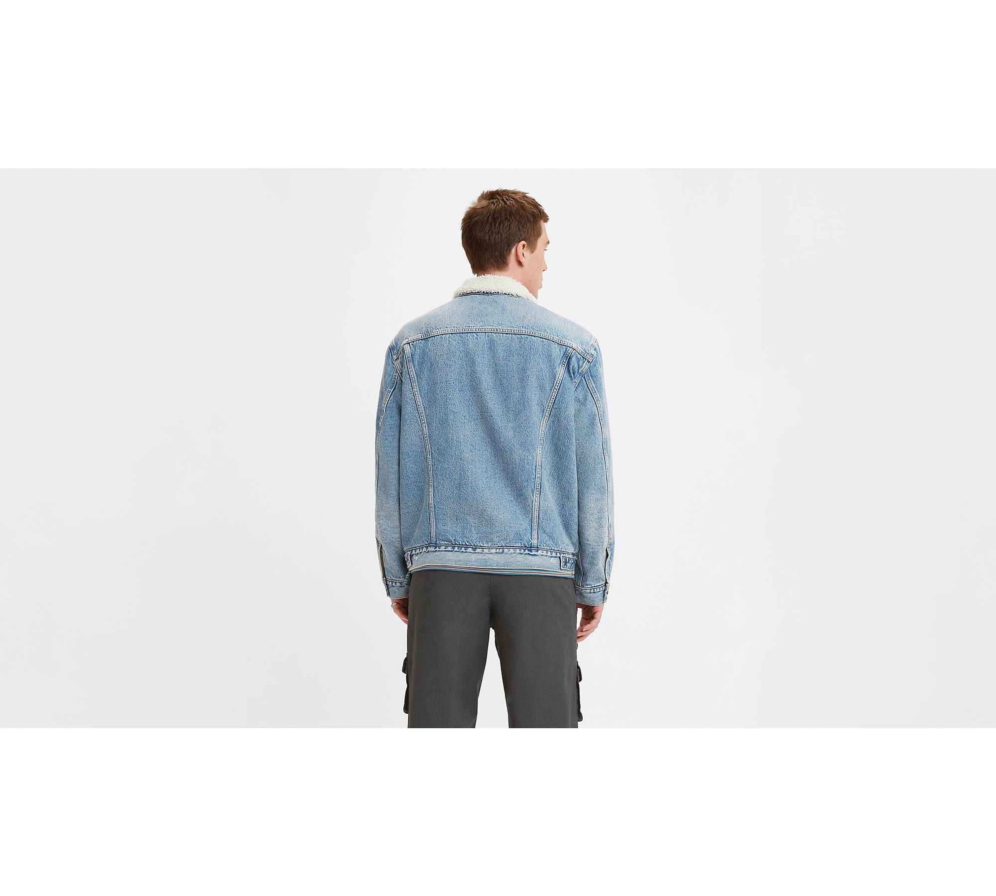 Vintage Relaxed Fit Sherpa Trucker Jacket - Light Wash | Levi's® CA