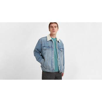 Vintage Relaxed Fit Sherpa Trucker Jacket 1