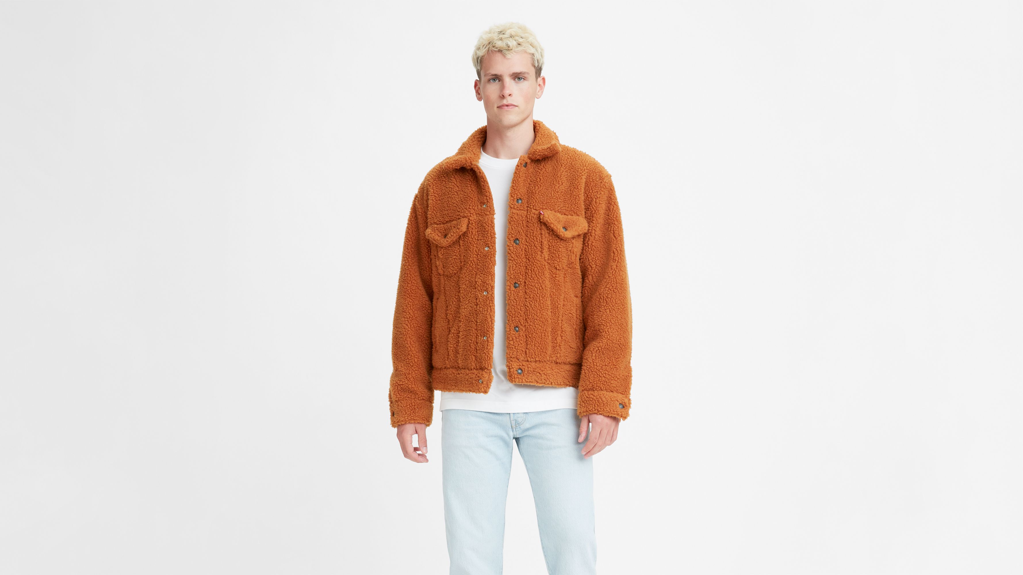 Levi's all best sale over sherpa jacket