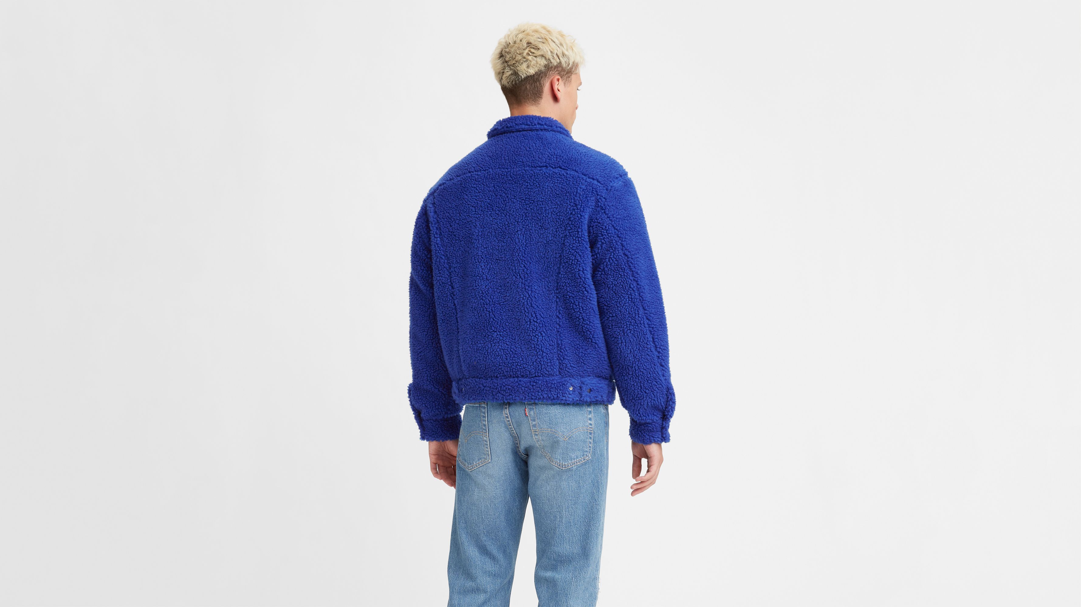 Vintage Fit All Over Sherpa Trucker Jacket - Medium Wash | Levi's® US