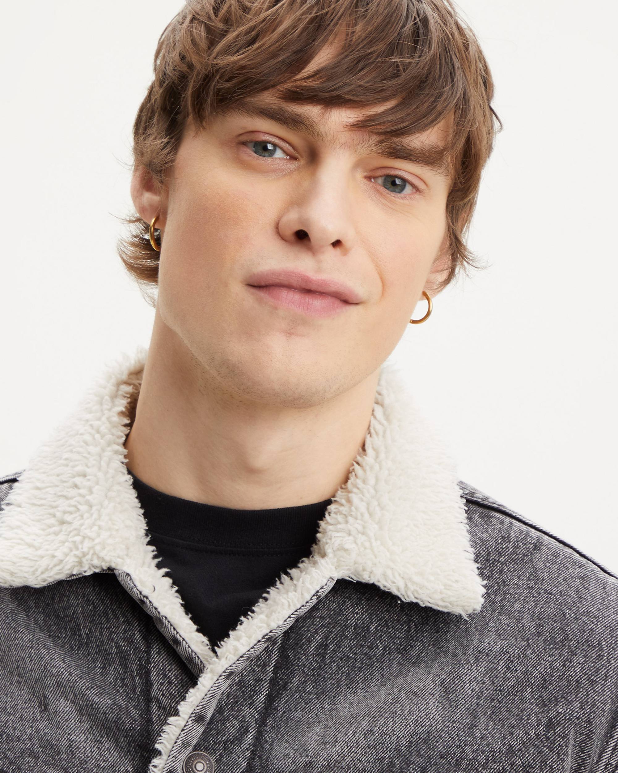 Vintage Relaxed Fit Sherpa Trucker Jacket - Grey | Levi's® US Vintage Relaxed Fit Sherpa Trucker Jacket - Grey | Levi's® US