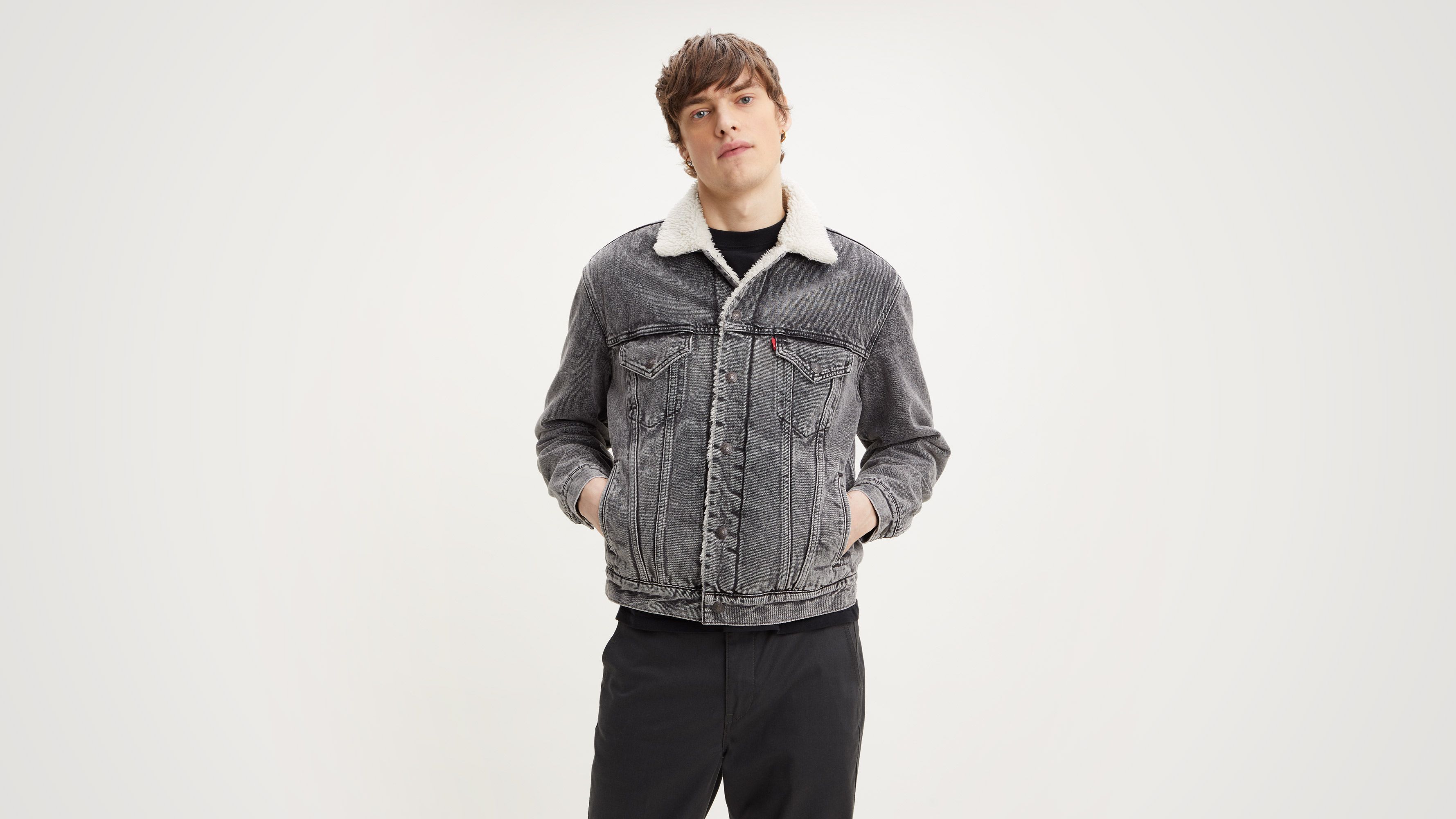 Levi's® Vintage Clothing Slim Fit Trucker Jacket - Grey