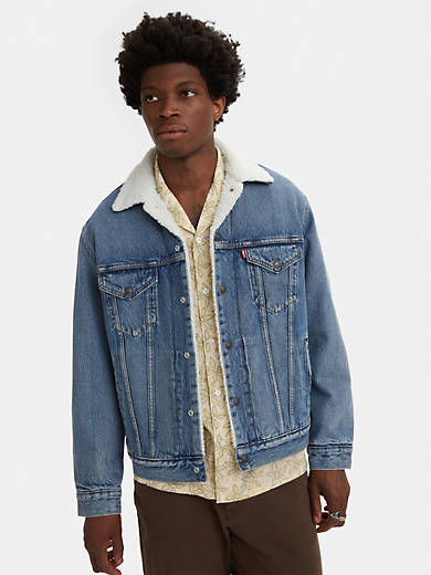 Vintage Relaxed Fit Sherpa Trucker Jacket - Medium Wash | Levi's® CA