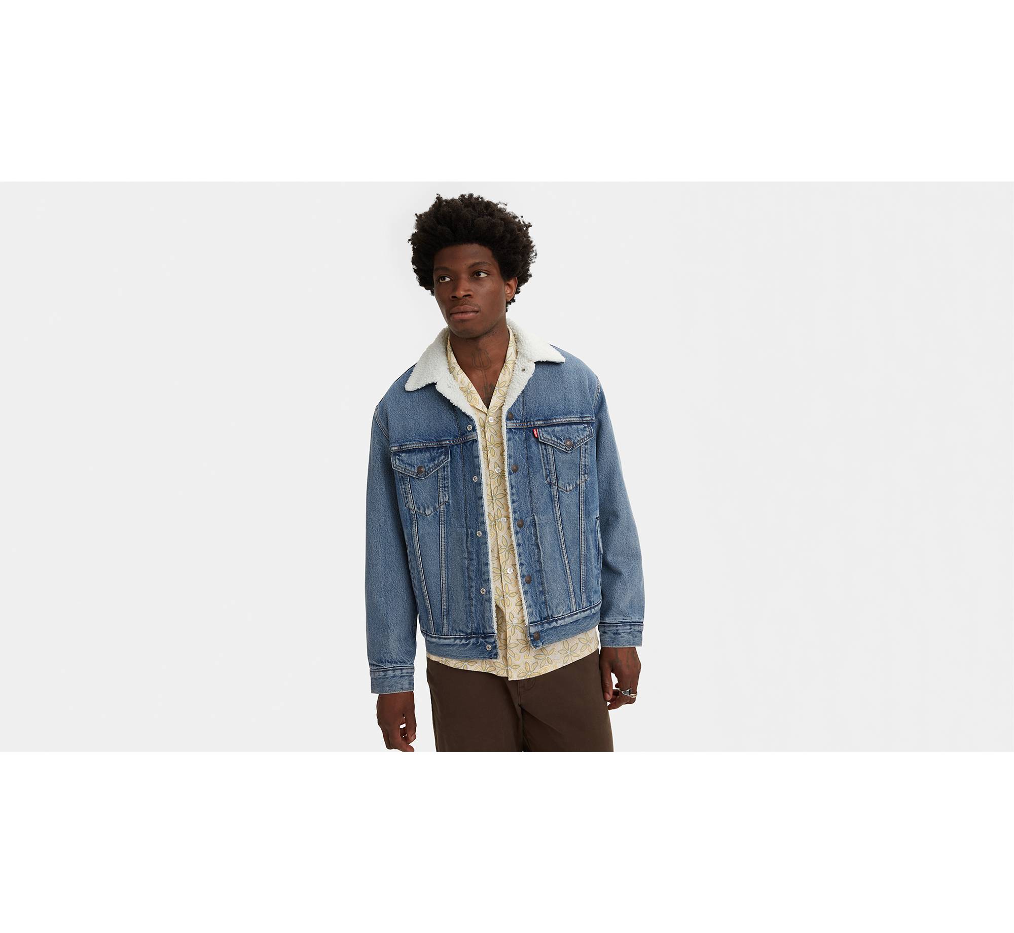 Vintage Relaxed Fit Sherpa Trucker Jacket 1