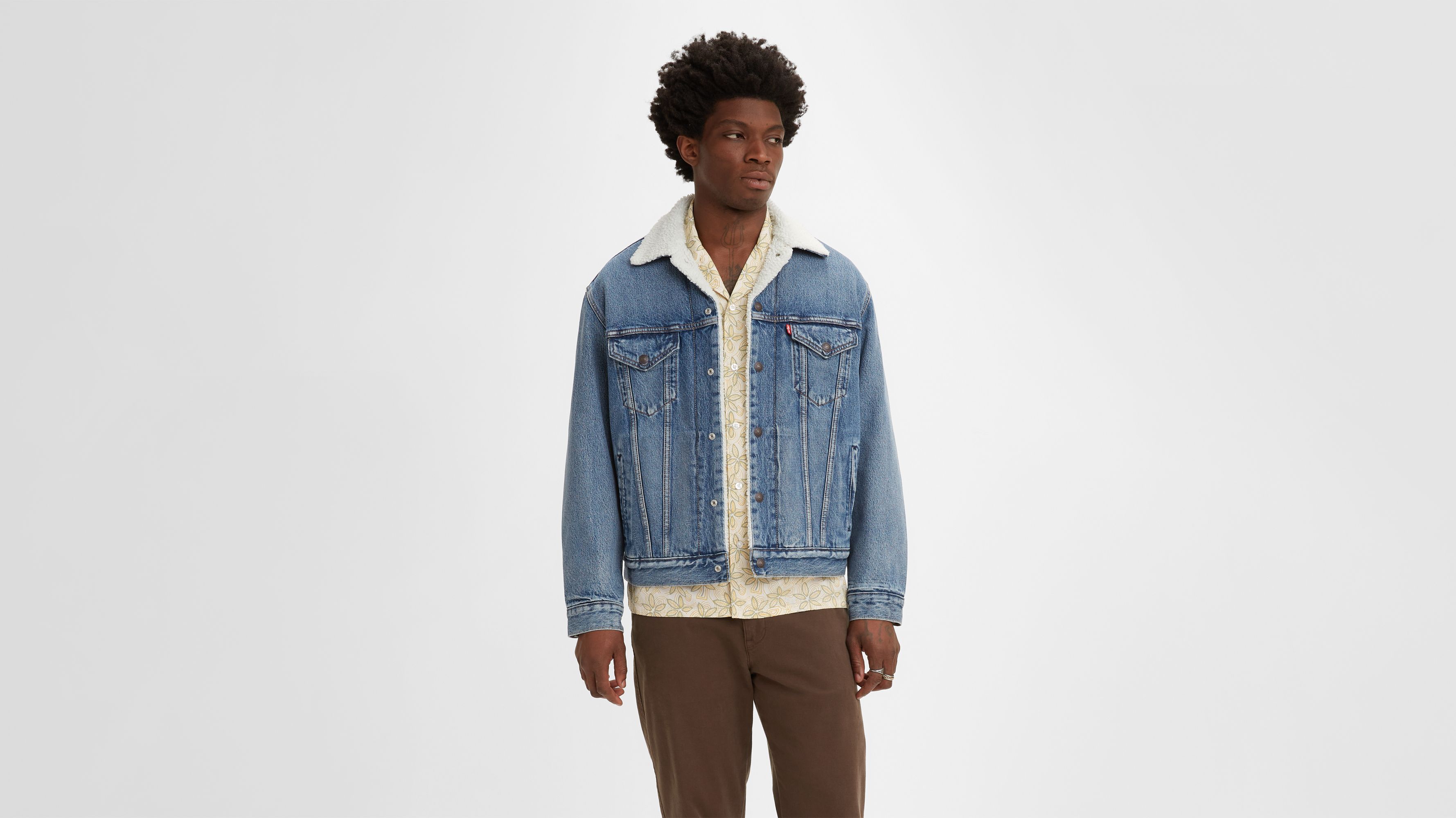 Vintage Relaxed Fit Sherpa Trucker Jacket - Medium Wash | Levi's® US