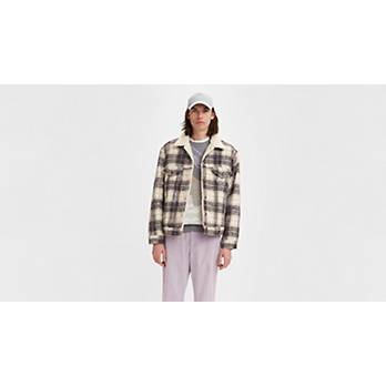 Vintage Relaxed Fit Sherpa Trucker Jacket 2