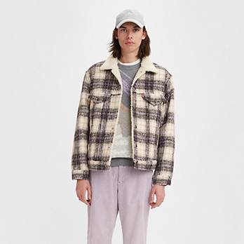 Vintage Relaxed Fit Sherpa Trucker Jacket - Multi-color | Levi's® US