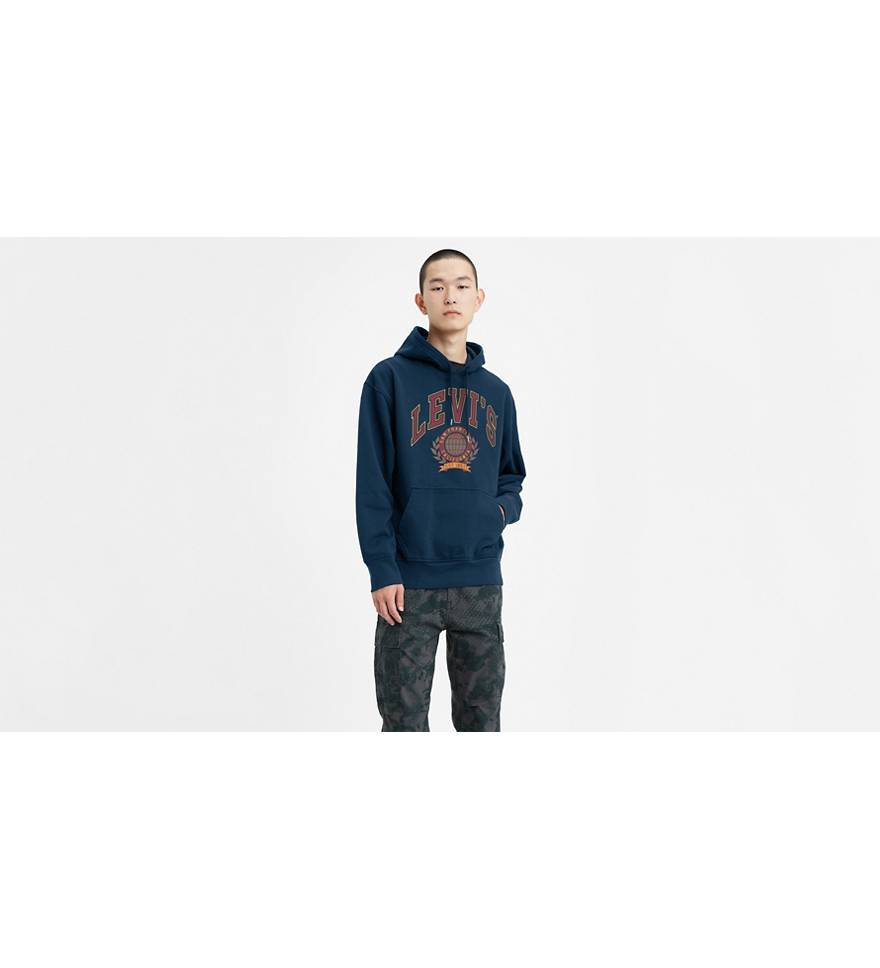 Graphic Pullover Hoodie (tall) - Blue | Levi's® US