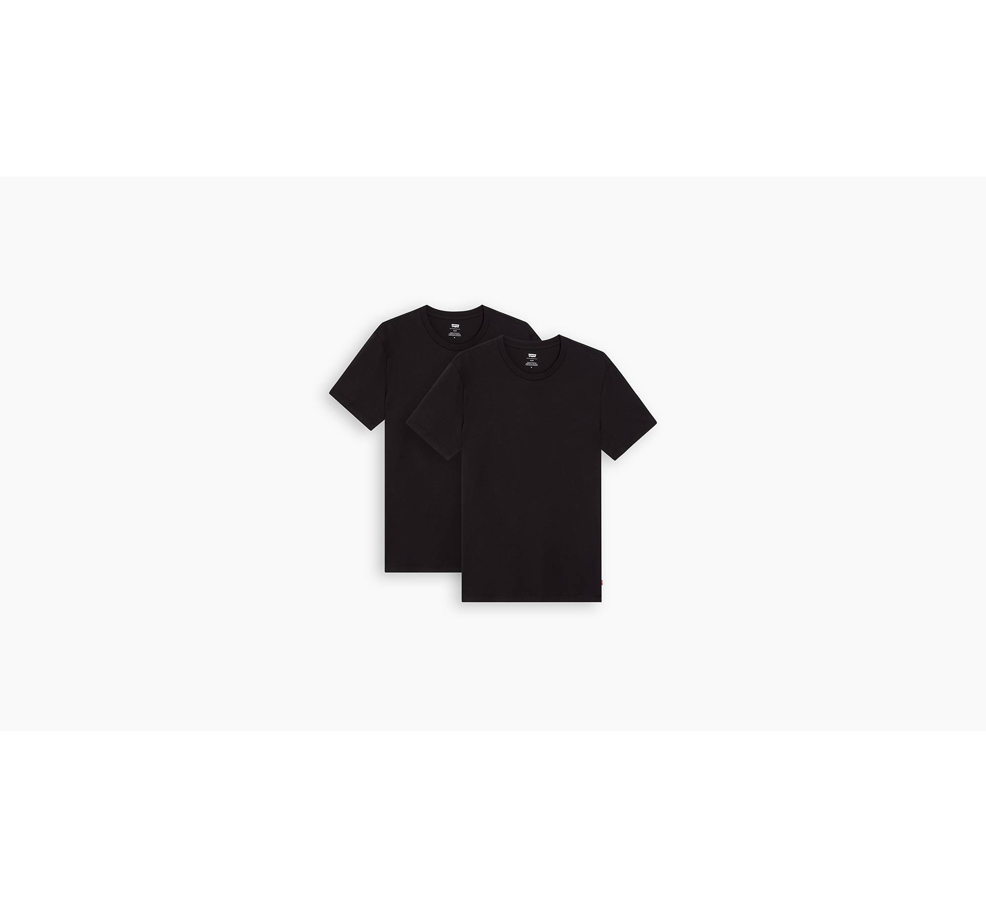 Rundhalsad t-shirt med smal passform – 2-pack 1