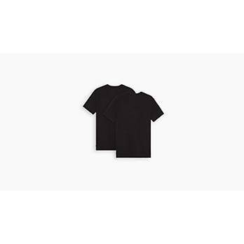 Rundhalsad t-shirt med smal passform – 2-pack 2