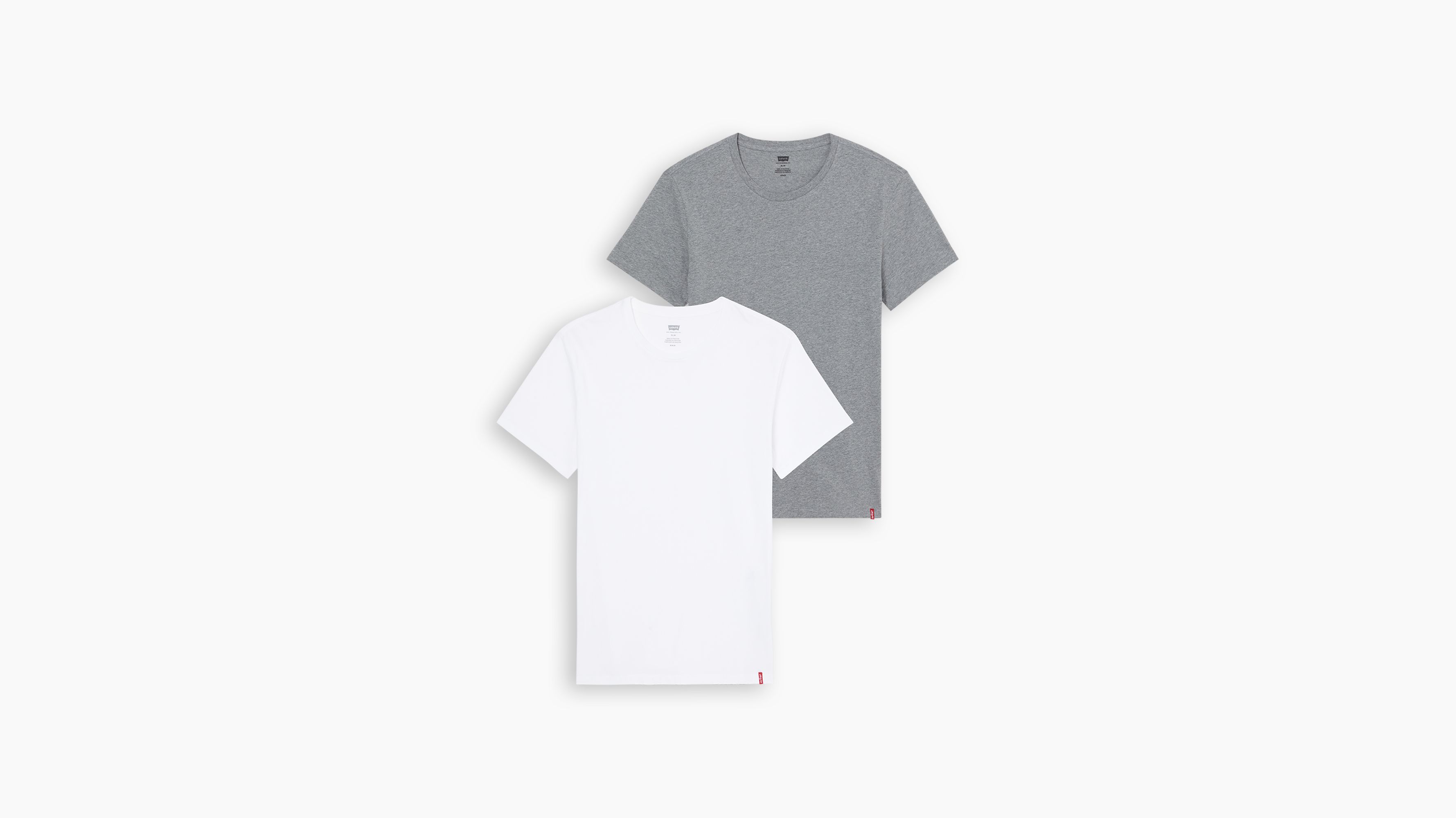 Slim Crew Neck Tee - 2 Pack - Neutral 