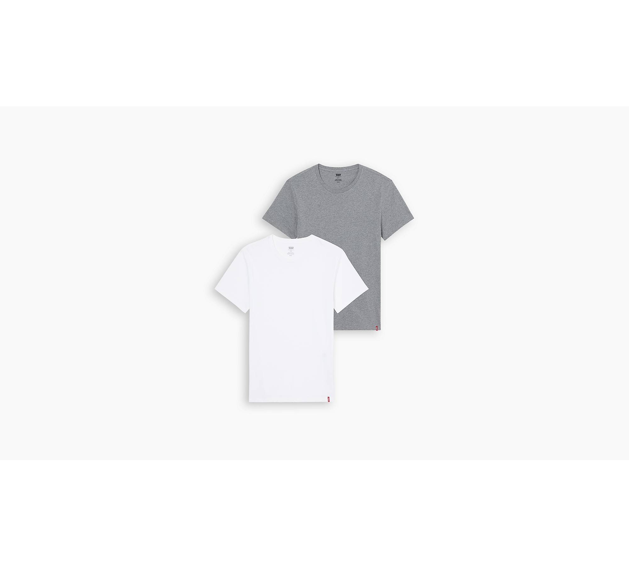 Levi's SLIM 2PK CREWNECK 1 Marine / Blanc - Livraison Gratuite  Spartoo !  - Vêtements T-shirts manches courtes Homme 38,99 €