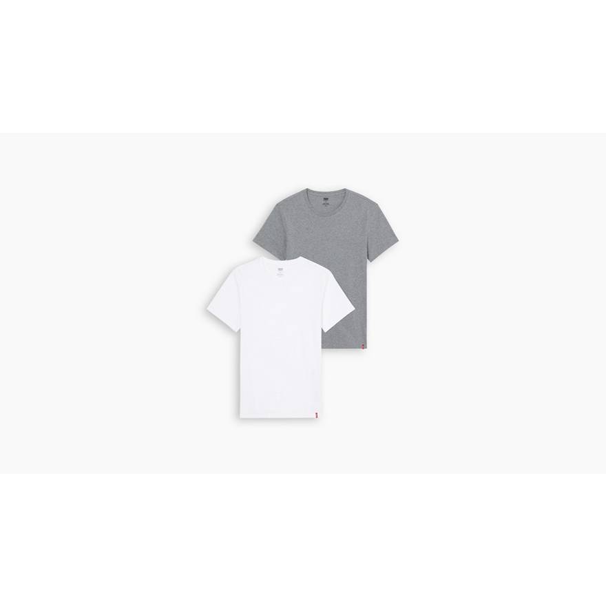 T-shirt med rund hals og slank pasform – Pakke med 2 1