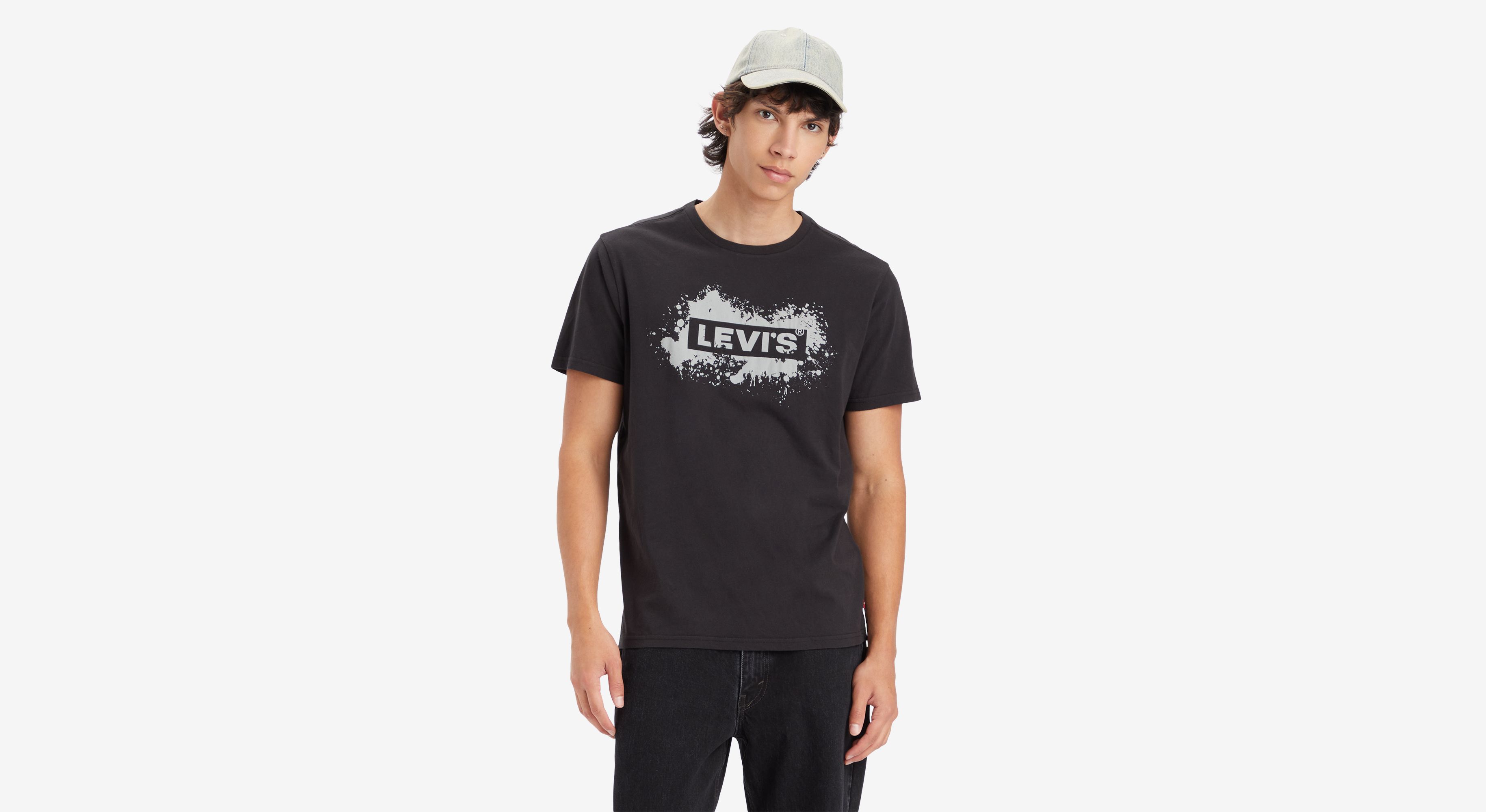 Relaxed Box Tab Tee Black Levi s IE