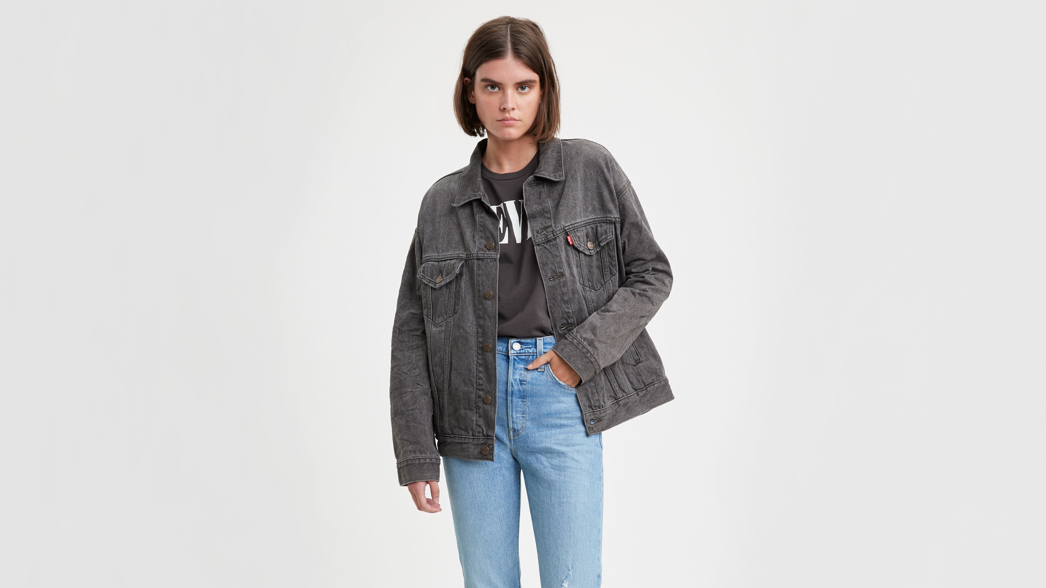 Dad Trucker Jacket - Black | Levi's® US