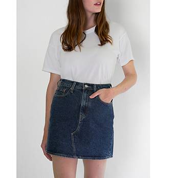 High Waisted Denim Skirt 1