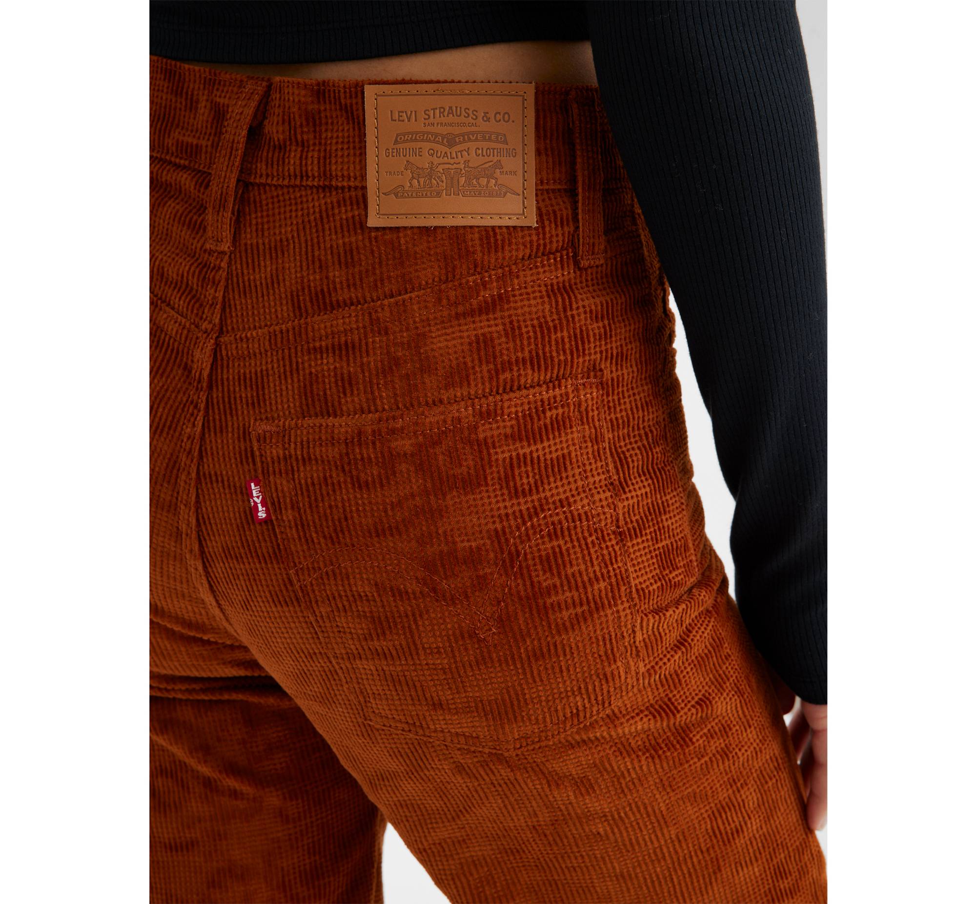 Ribcage Corduroy Straight Ankle Jeans 4