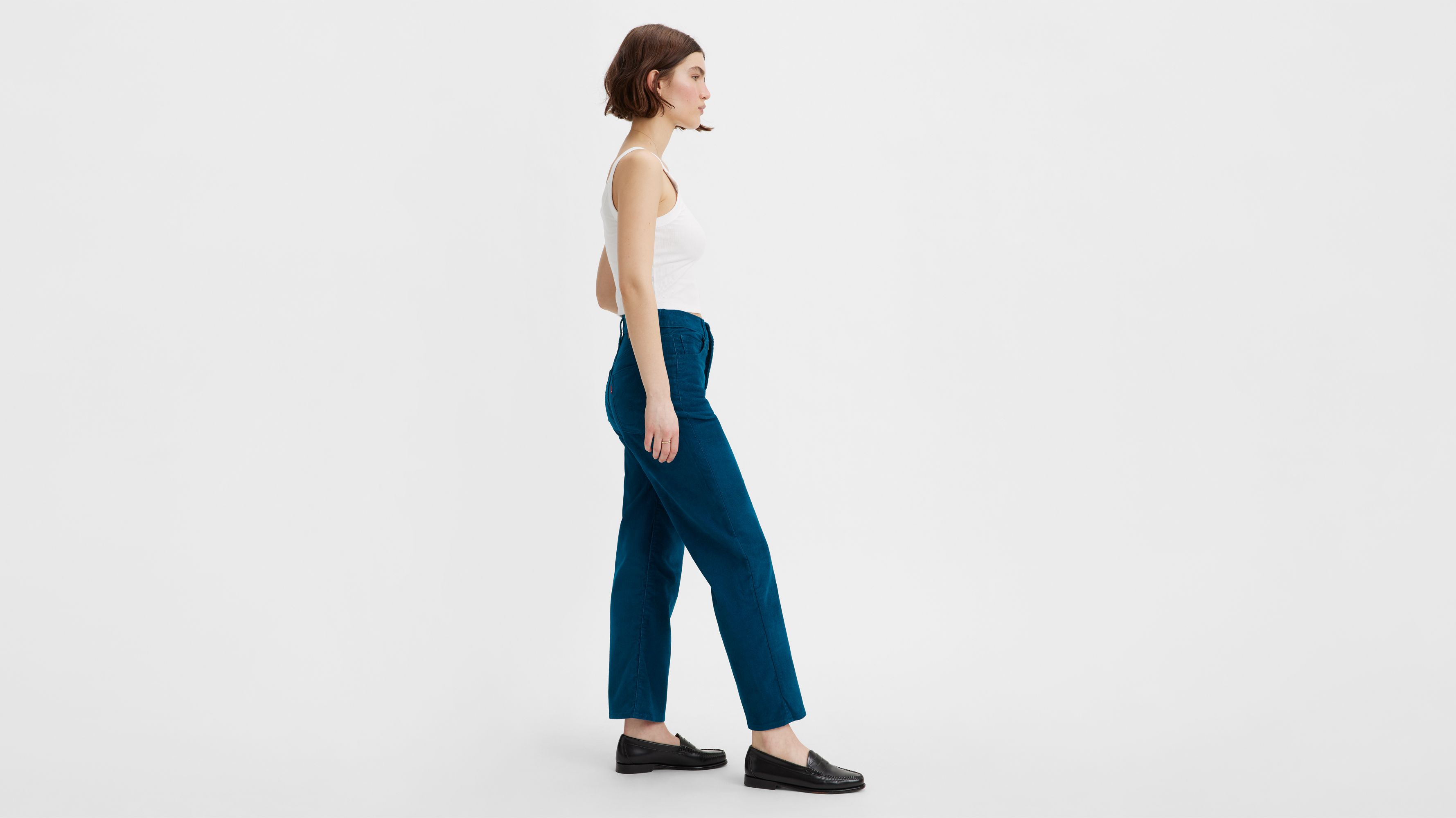 Ribcage Straight Ankle Corduroy Women's Pants 2