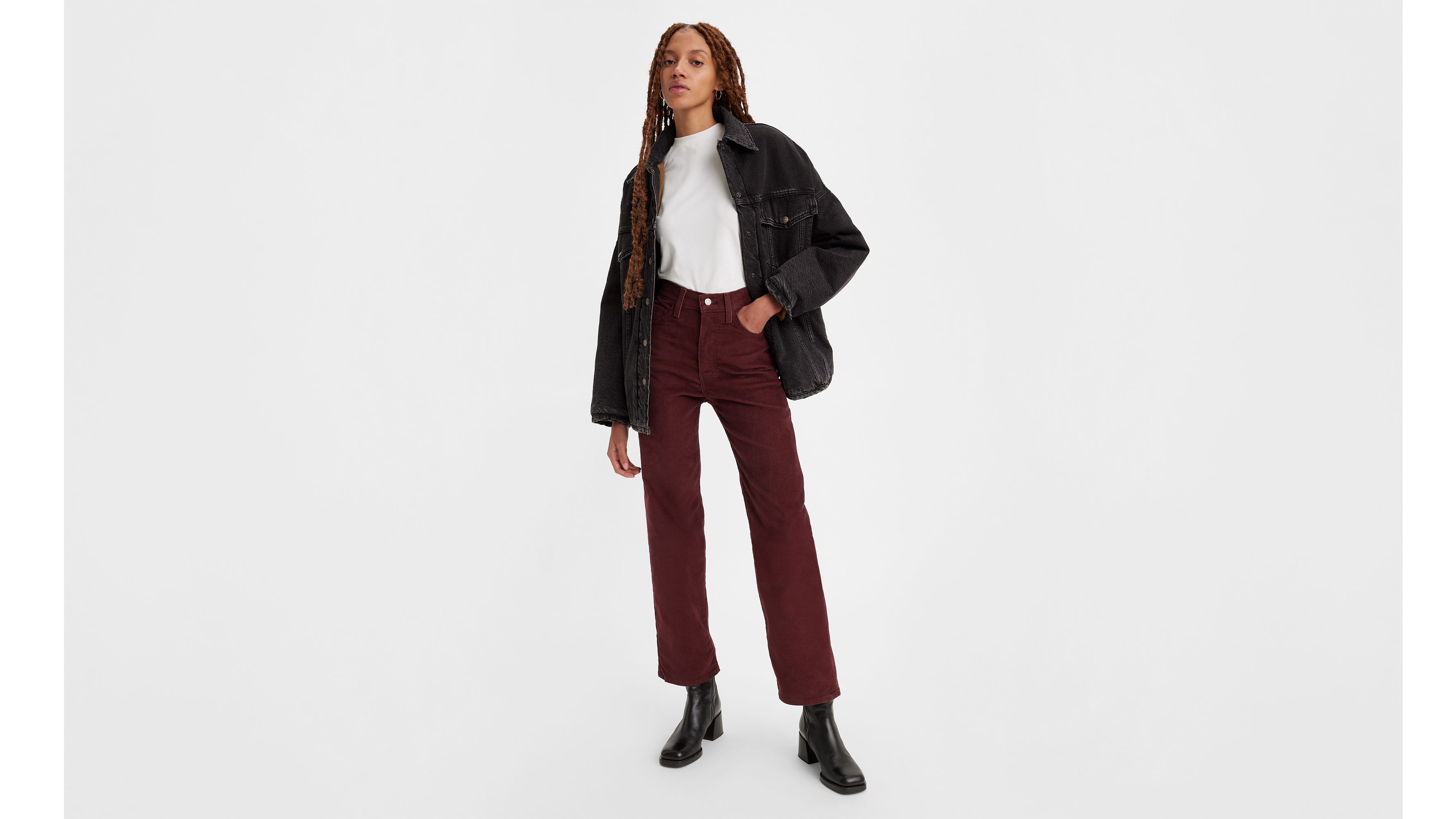 Levi's Ribcage Chocolate - Brown Ankle Pants - Corduroy Pants - Lulus