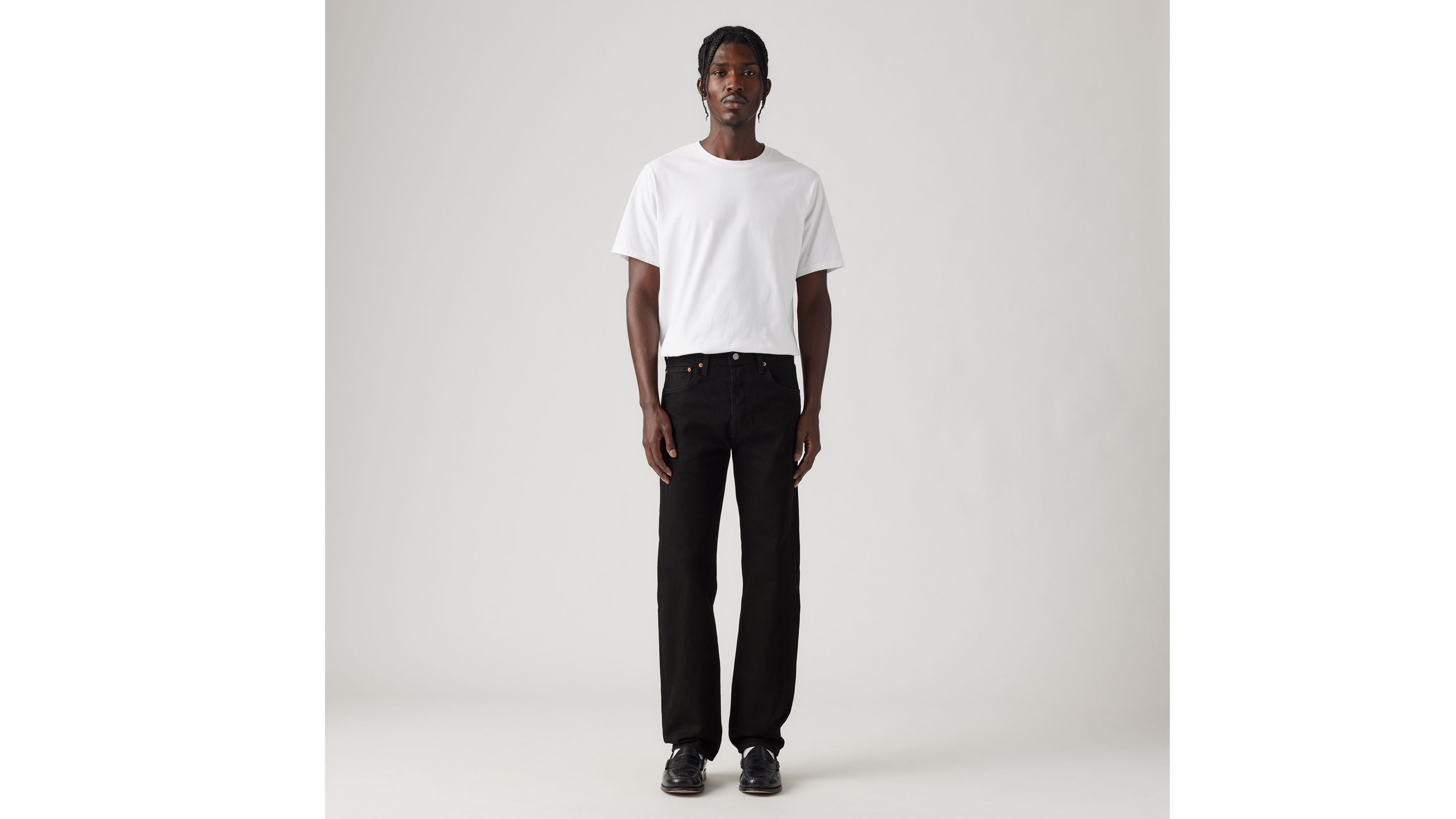 Levi's 501 tapered store black