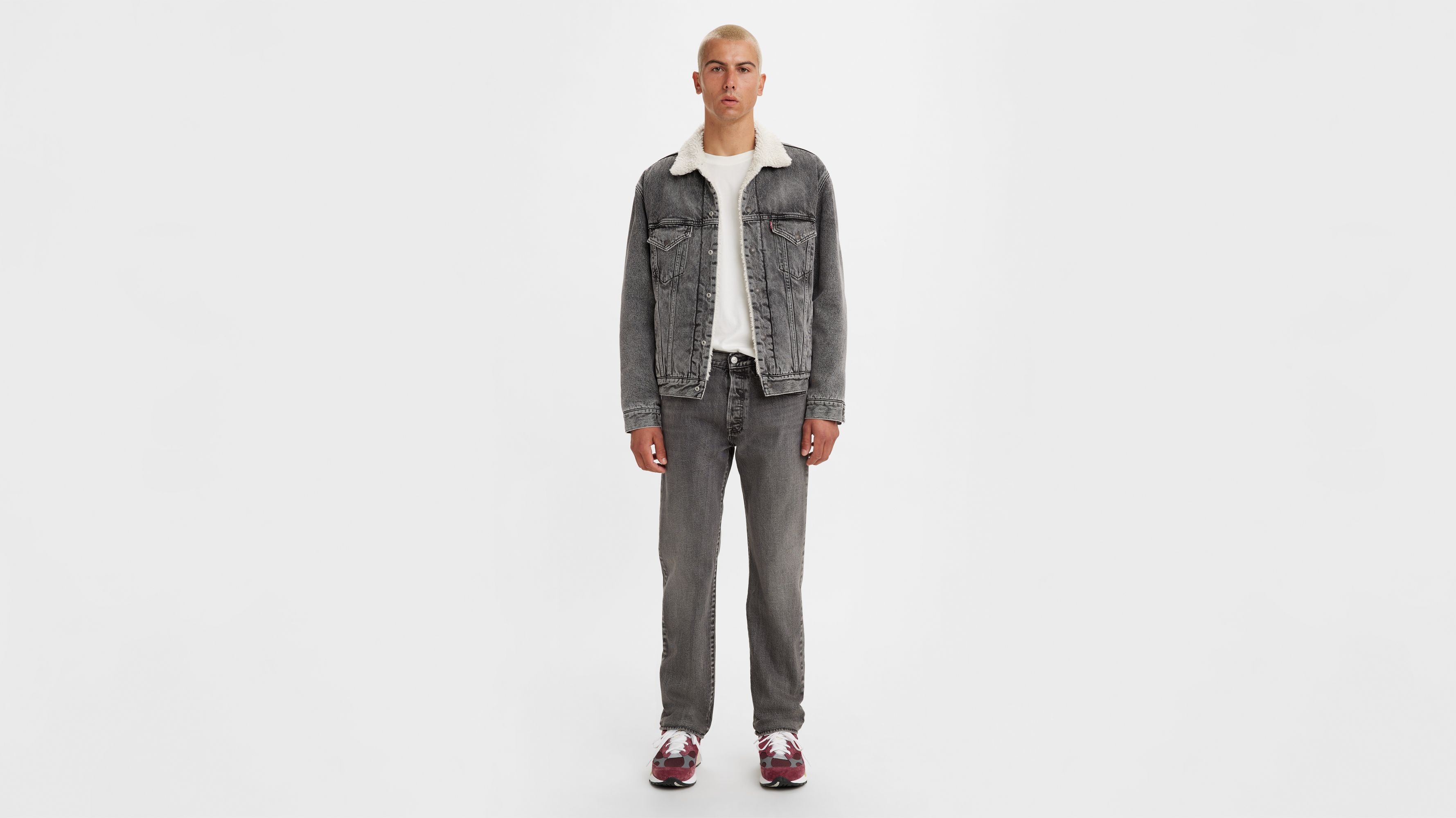 levis 501 mens grey