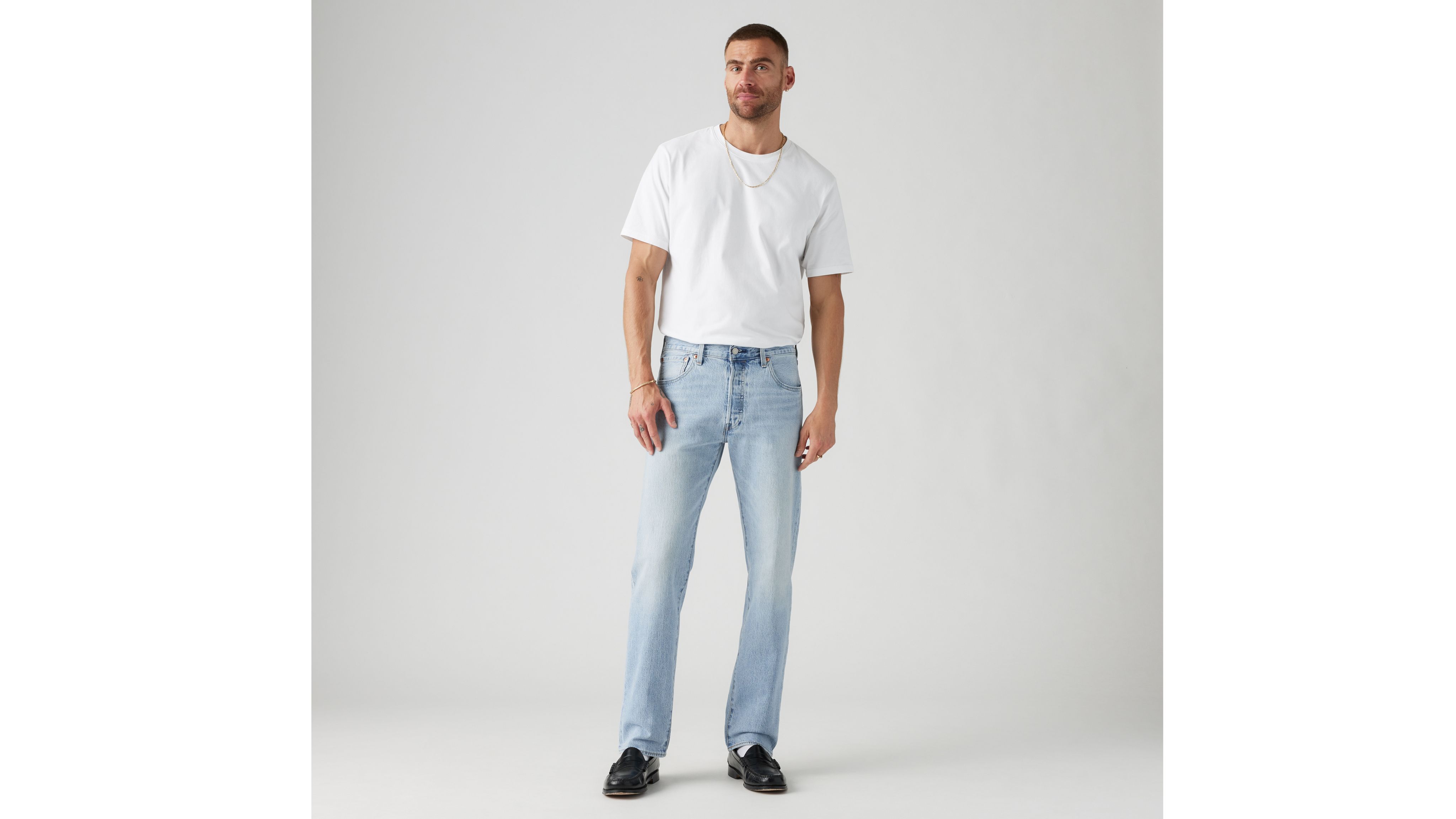 501 93 Straight Fit Men S Jeans Light Wash Levi S Us