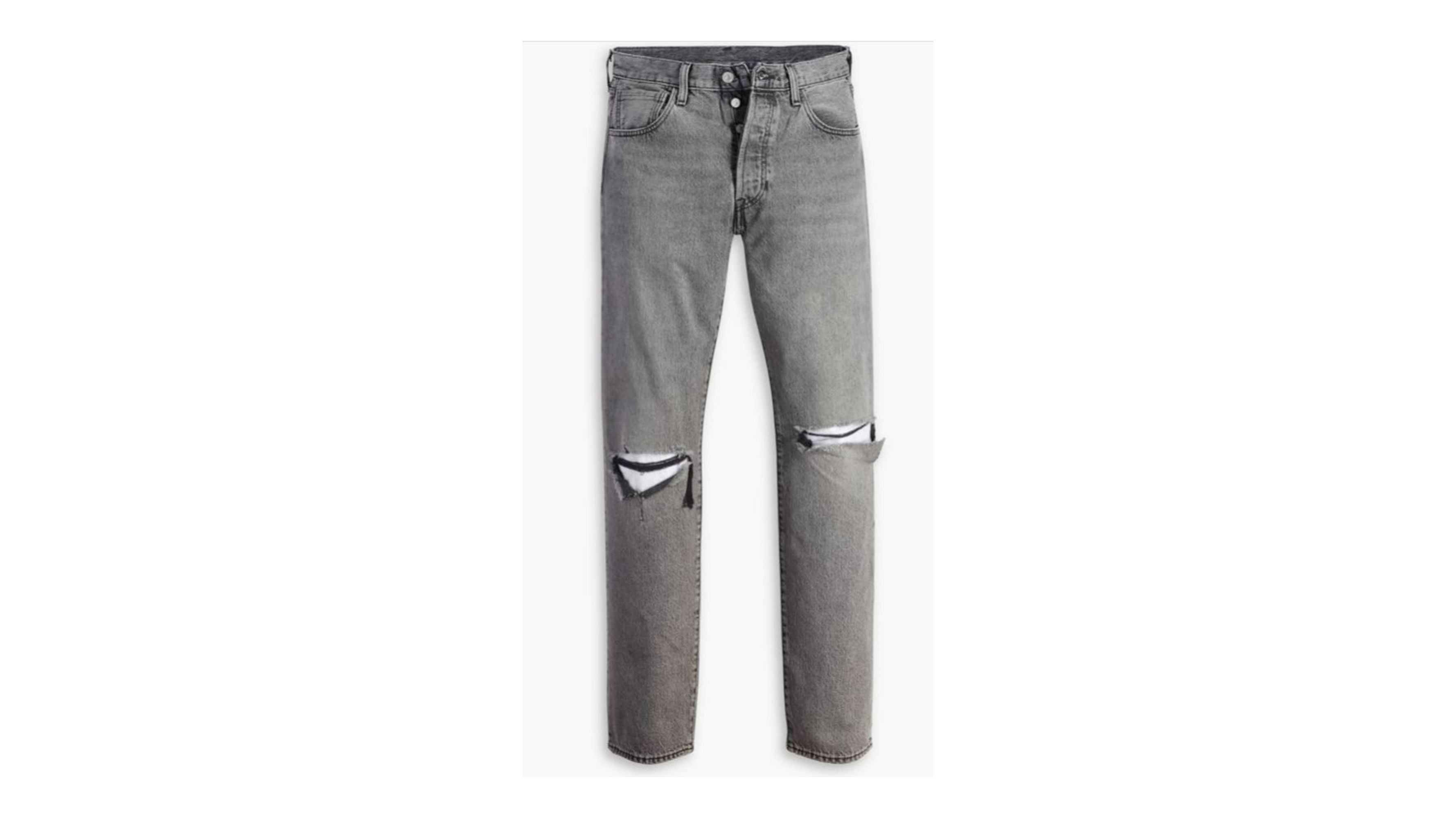 Levi's grey deals ripped jeans