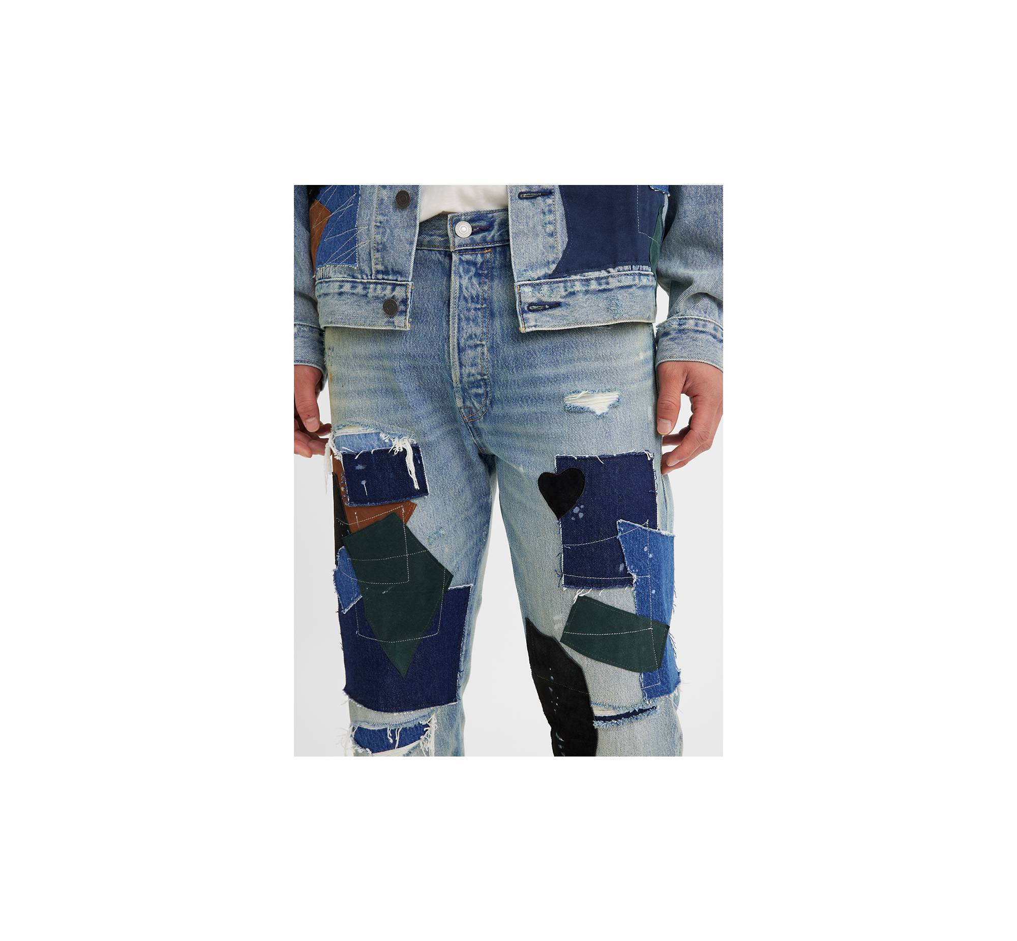 501® '93 Straight Fit Patchwork Men's Jeans - Medium Wash | Levi's® US