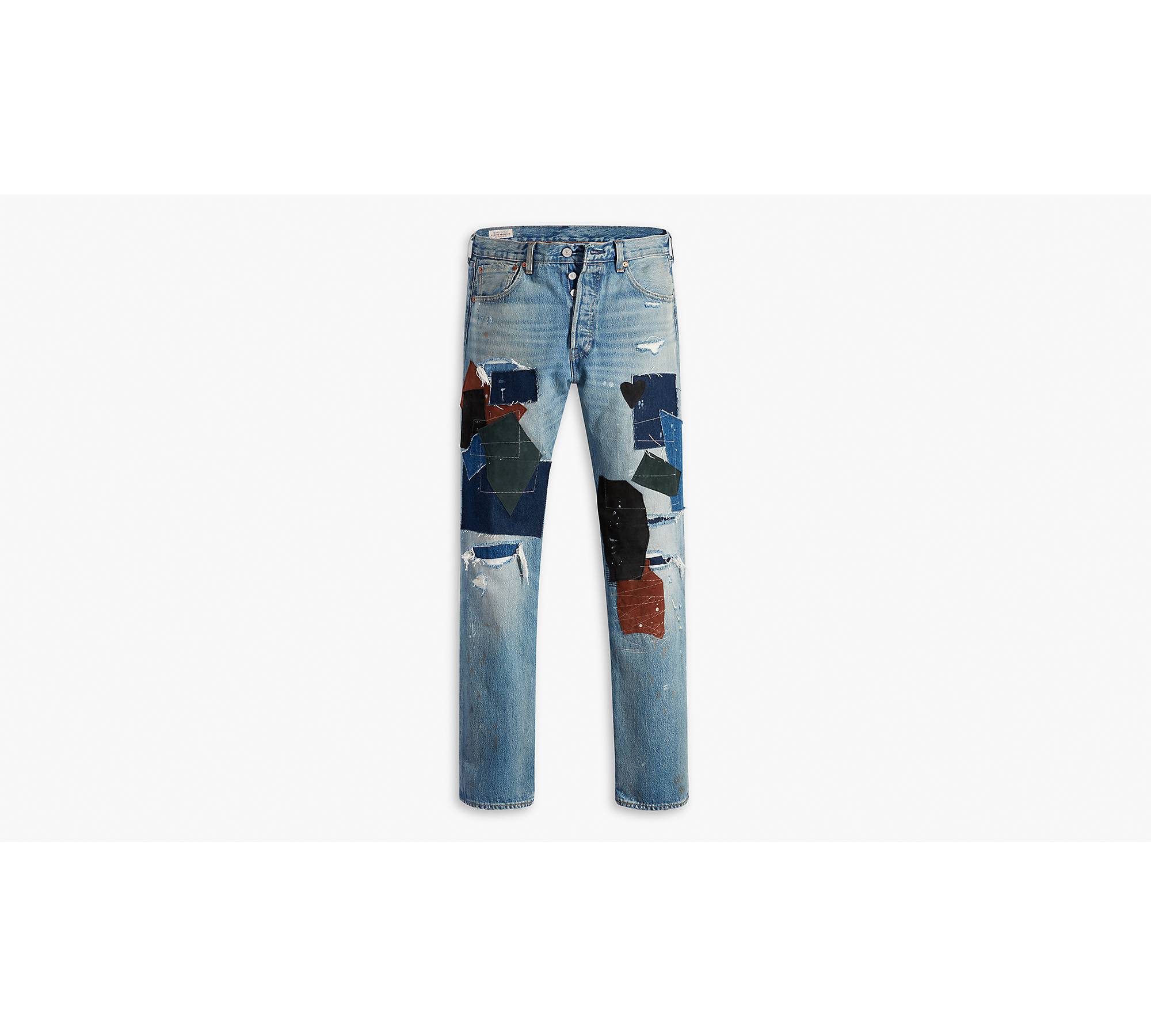 501® '93 Straight Fit Patchwork Men's Jeans - Medium Wash
