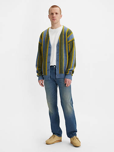 리바이스 Levi 501 93 Straight Fit Mens Jeans,Calico Mine - Medium Wash - Non Stretch