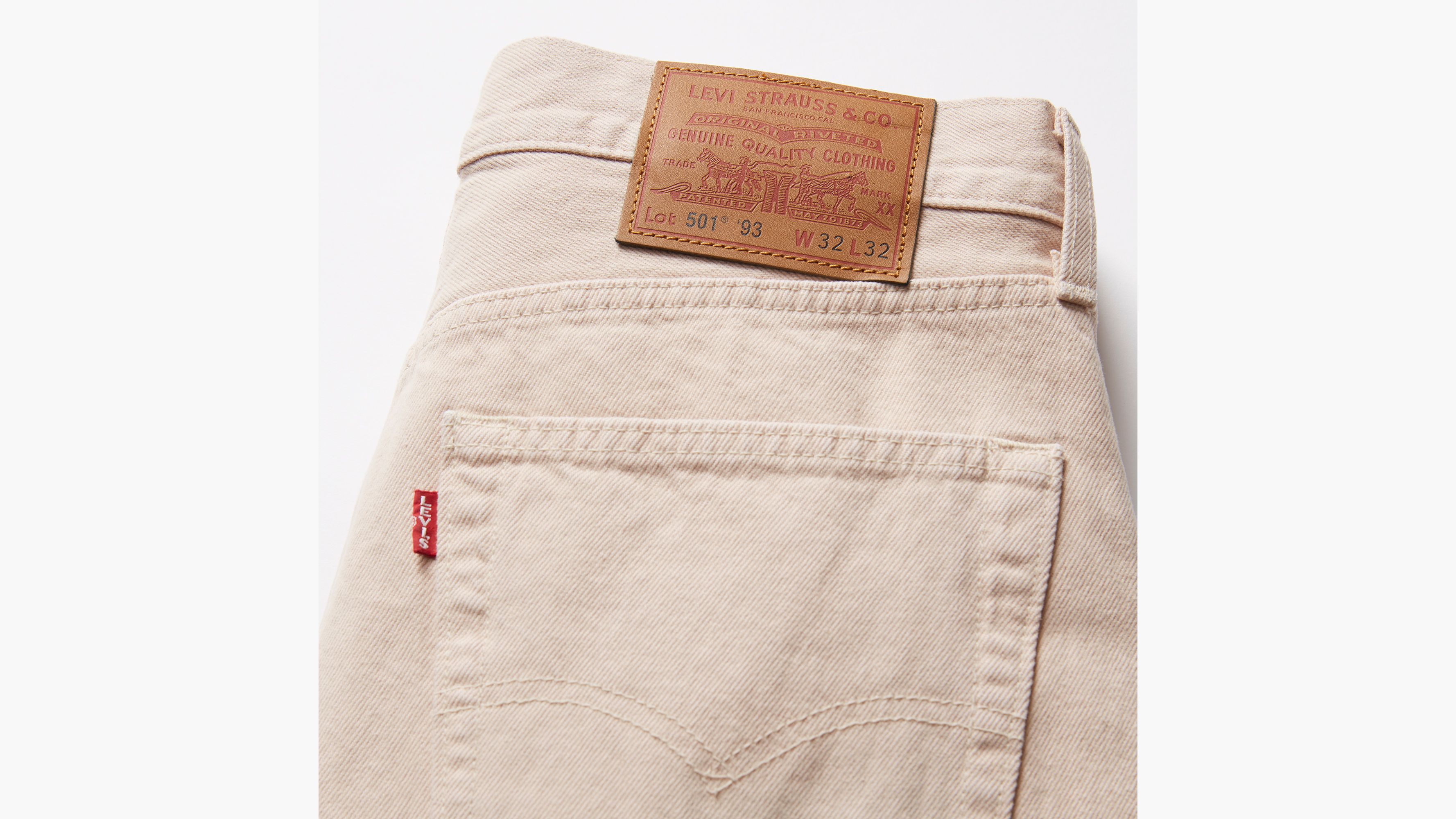 Levi's® 501® '93 Straight Jeans - Cream | Levi's® MT