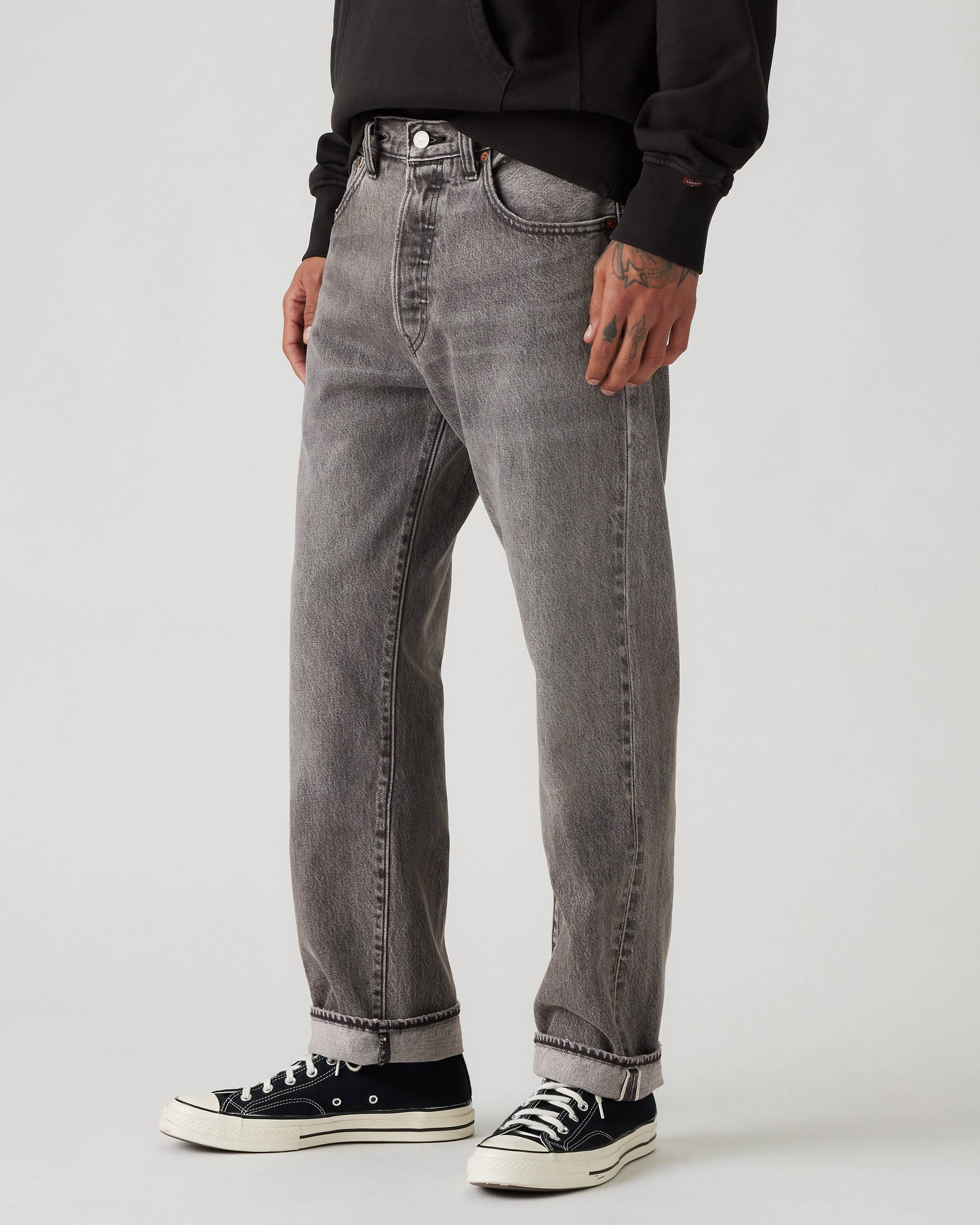 501® '93 Straight Fit Selvedge Men's Jeans - Black | Levi's® US 501® '93 Straight Fit Selvedge Men's Jeans - Black | Levi's® US