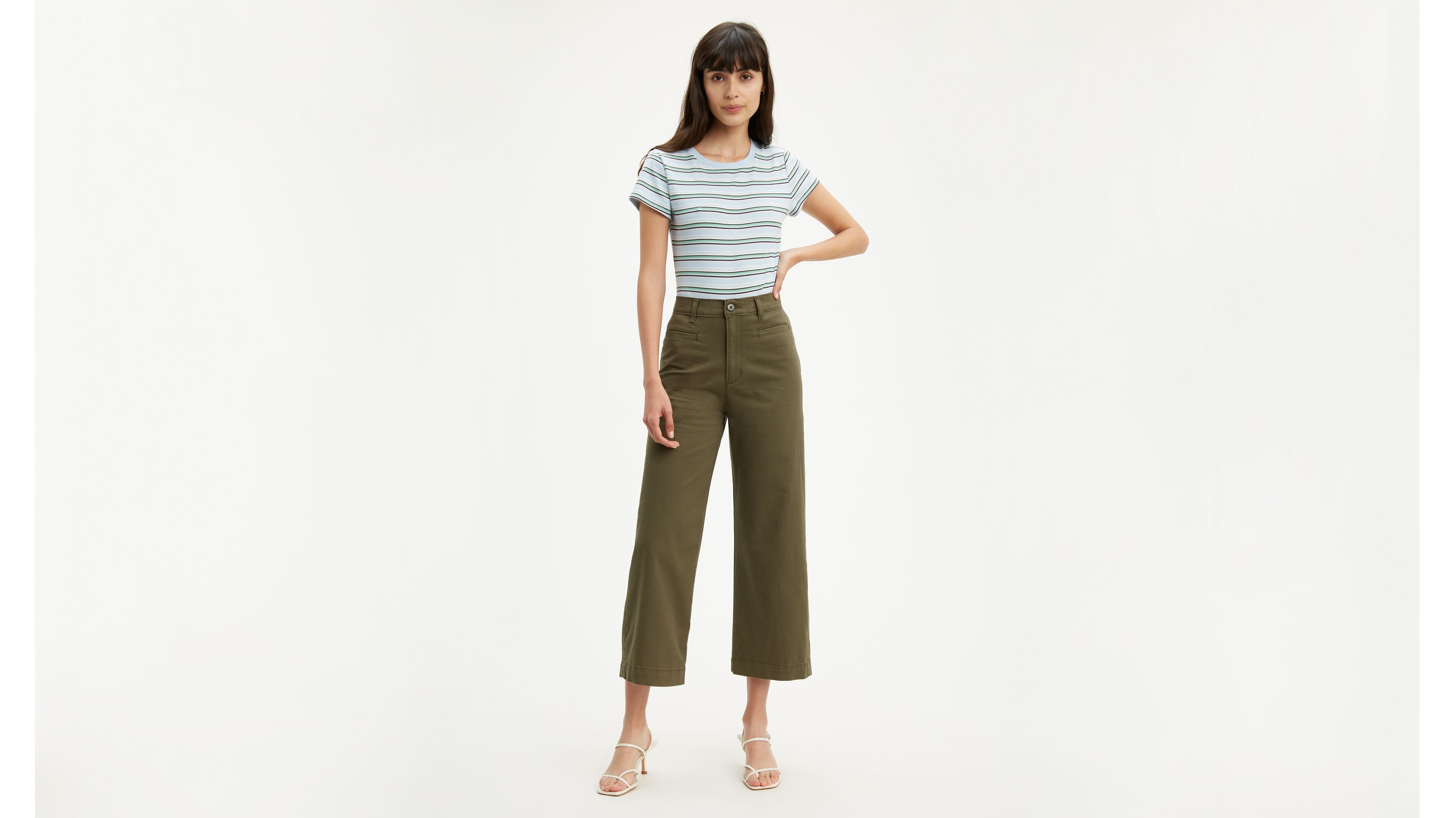 levi's wide leg crop